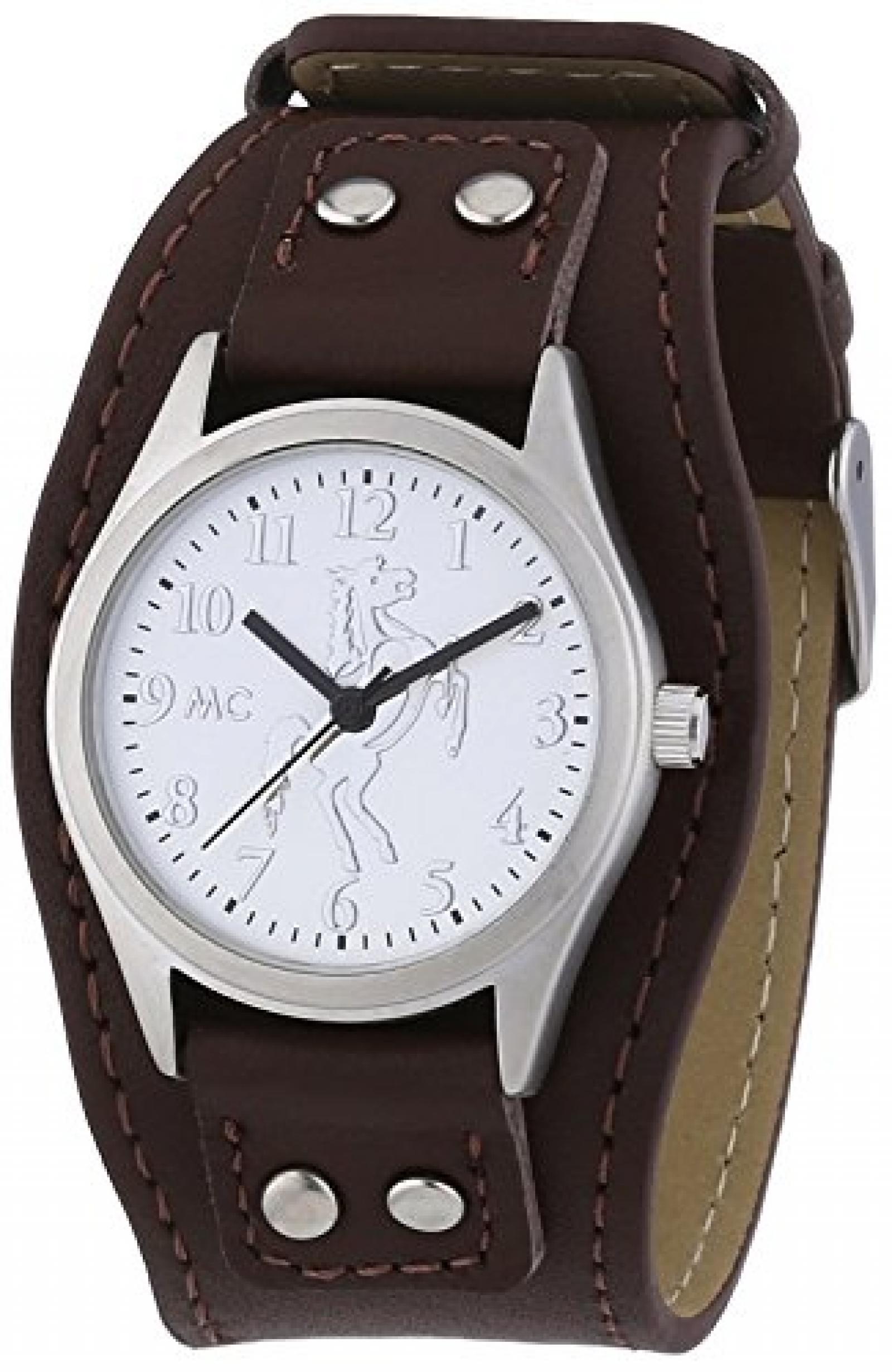 MC Timetrend Mädchen-Armbanduhr Pferd Teenager Analog Quarz Kunstleder 51311 