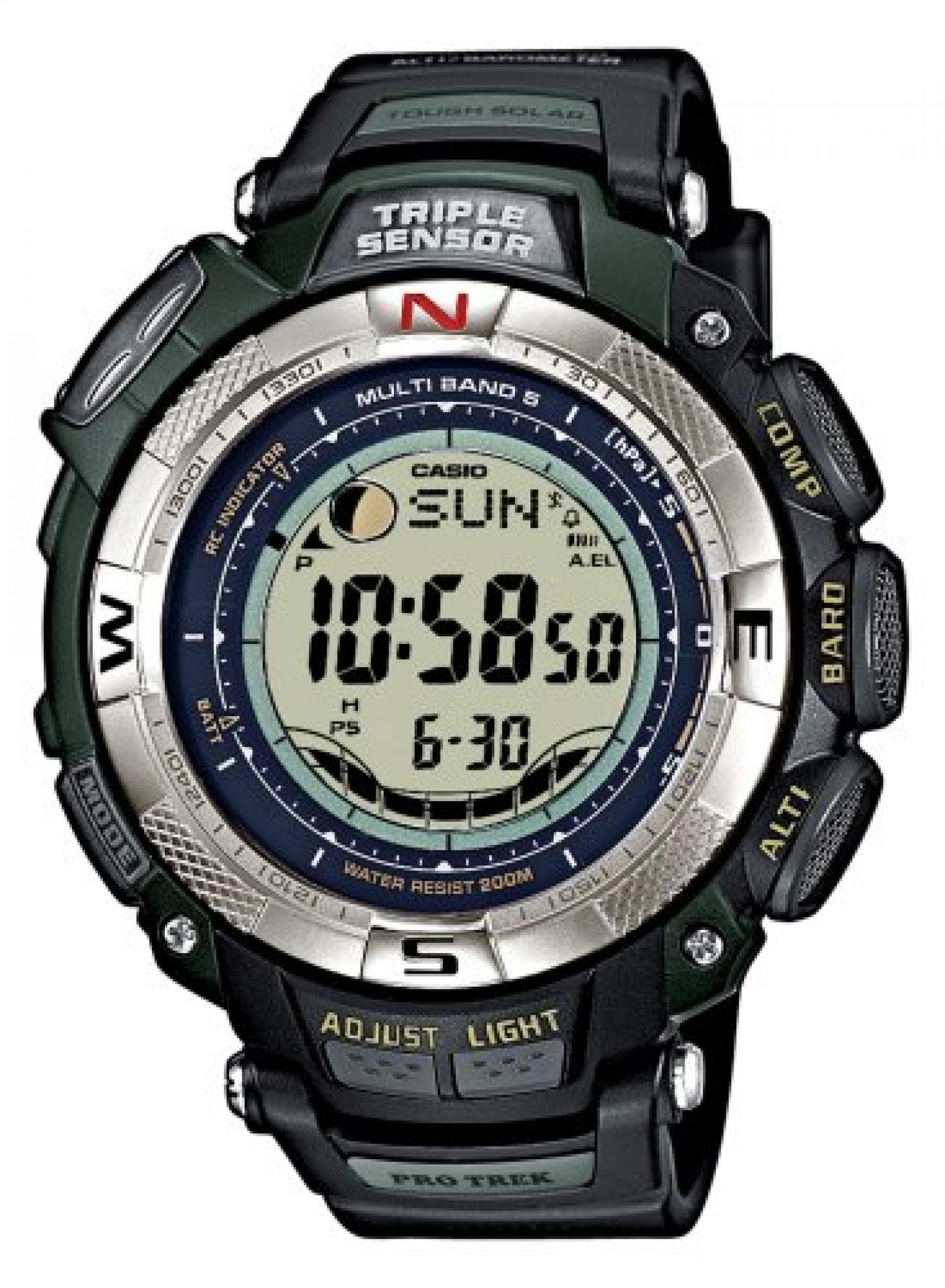 Casio Sport Unisex-Armbanduhr Pro-Trek-Funk-Solar-Kollektion Digital Quarz PRW-1500-1VER Casio Sport Unisex-Armbanduhr Pro-Trek-Funk-Solar-Kollektion Digital Quarz PRW-1500-1VER
