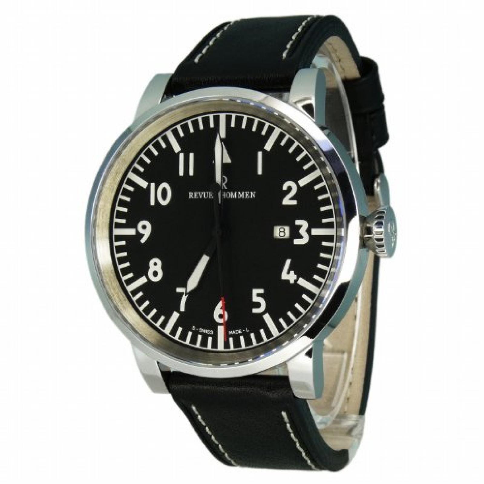 Revue Thommen Herren-Armbanduhr XL Analog Automatik Leder 16053.2537 Revue Thommen Herren-Armbanduhr XL Analog Automatik Leder 16053.2537