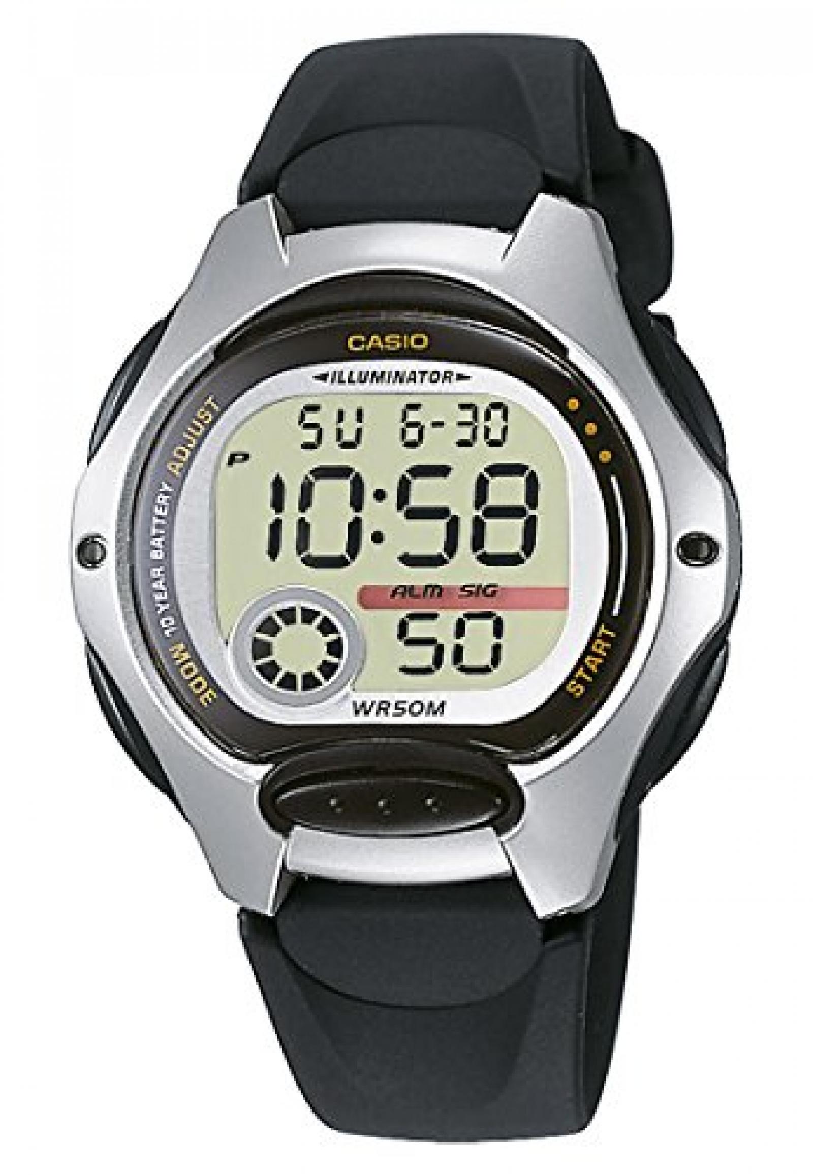 Casio Unisex-Armbanduhr CASIO COLLECTION Digital Quarz (One Size, weiß) 