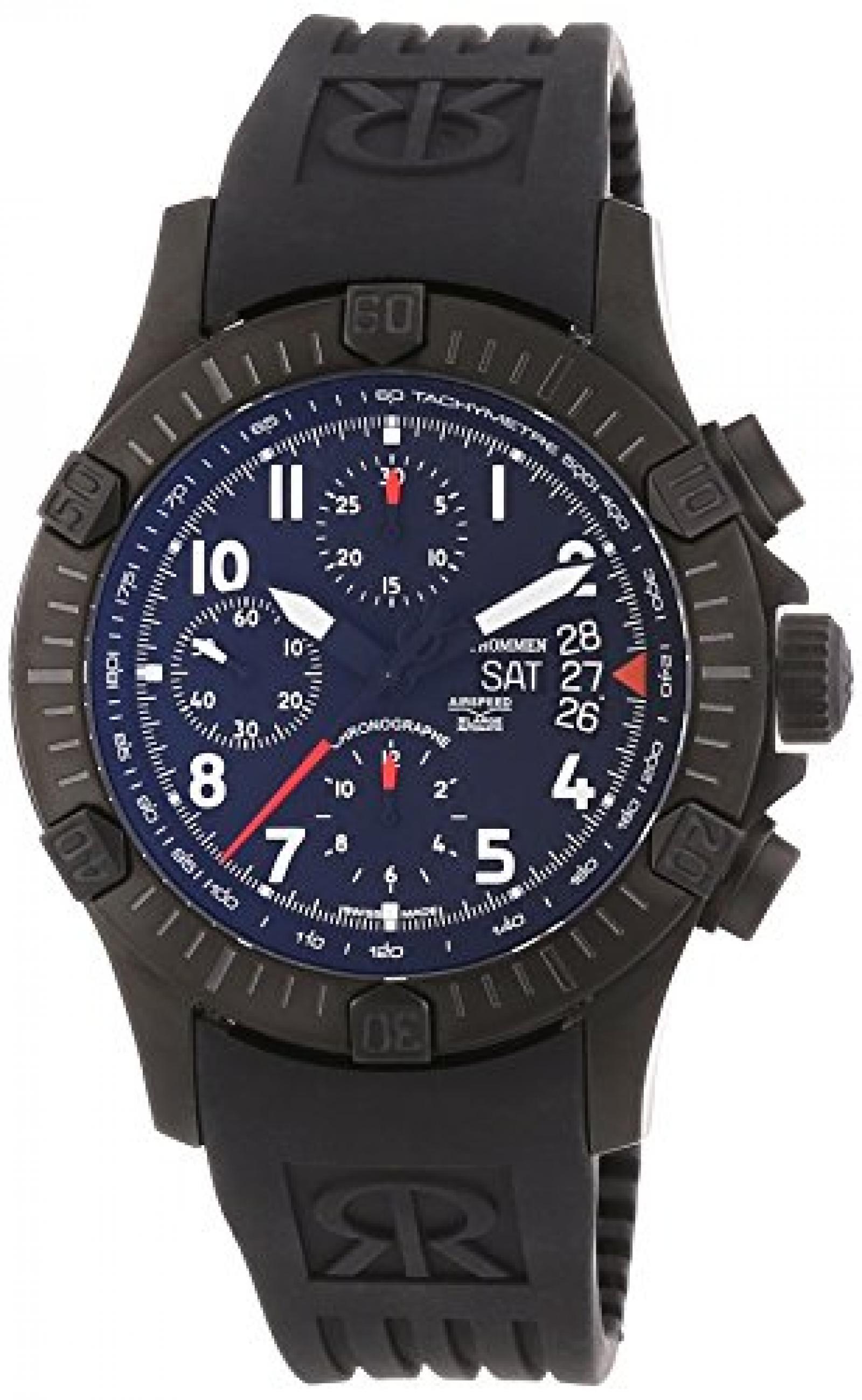 Revue Thommen Herren-Armbanduhr XL Pioneer XLarge Chronograph Automatik Kautschuk 16071.6871 Revue Thommen Herren-Armbanduhr XL Pioneer XLarge Chronograph Automatik Kautschuk 16071.6871