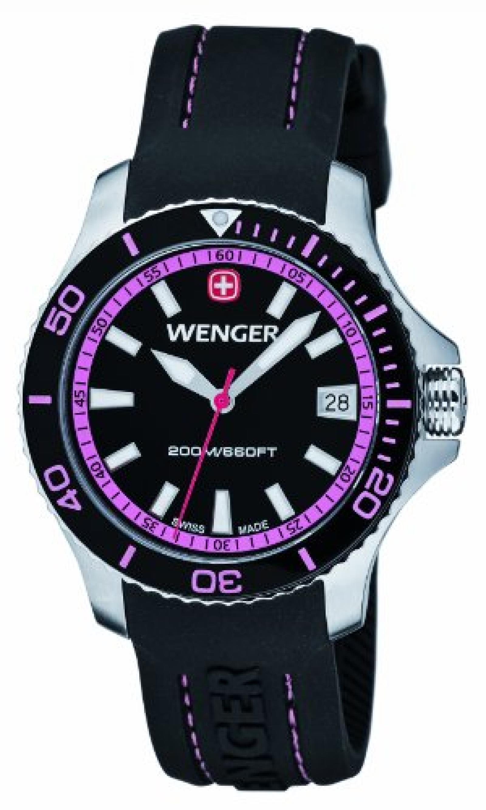 Wenger Damen-Armbanduhr Seaforce Analog Quarz Silikon 01.0621.103 