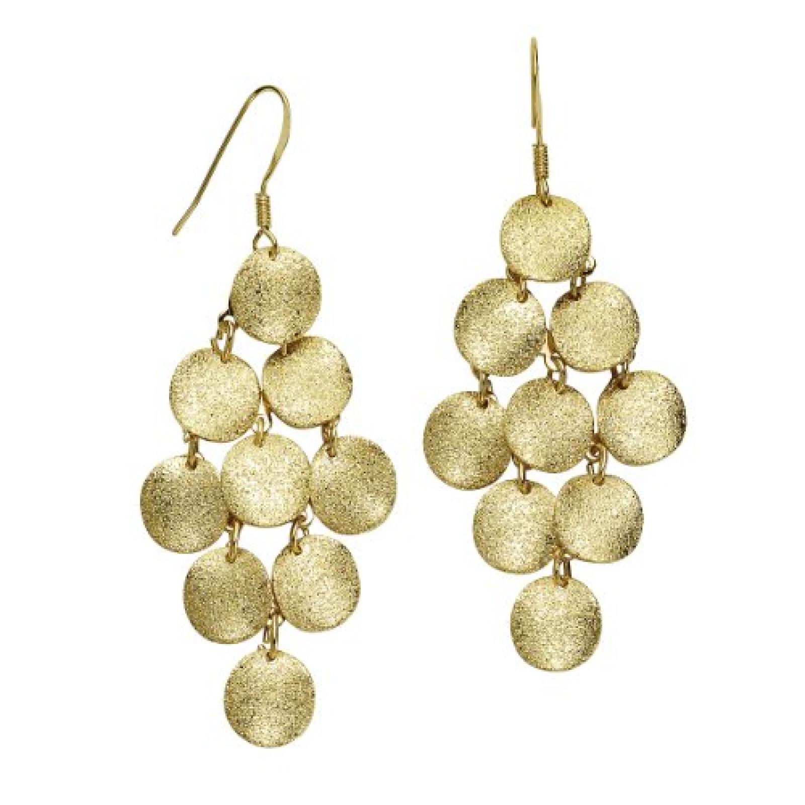 ZEEme Damen-Ohrh&auml;nger Metall gold 97 mm 374030018 