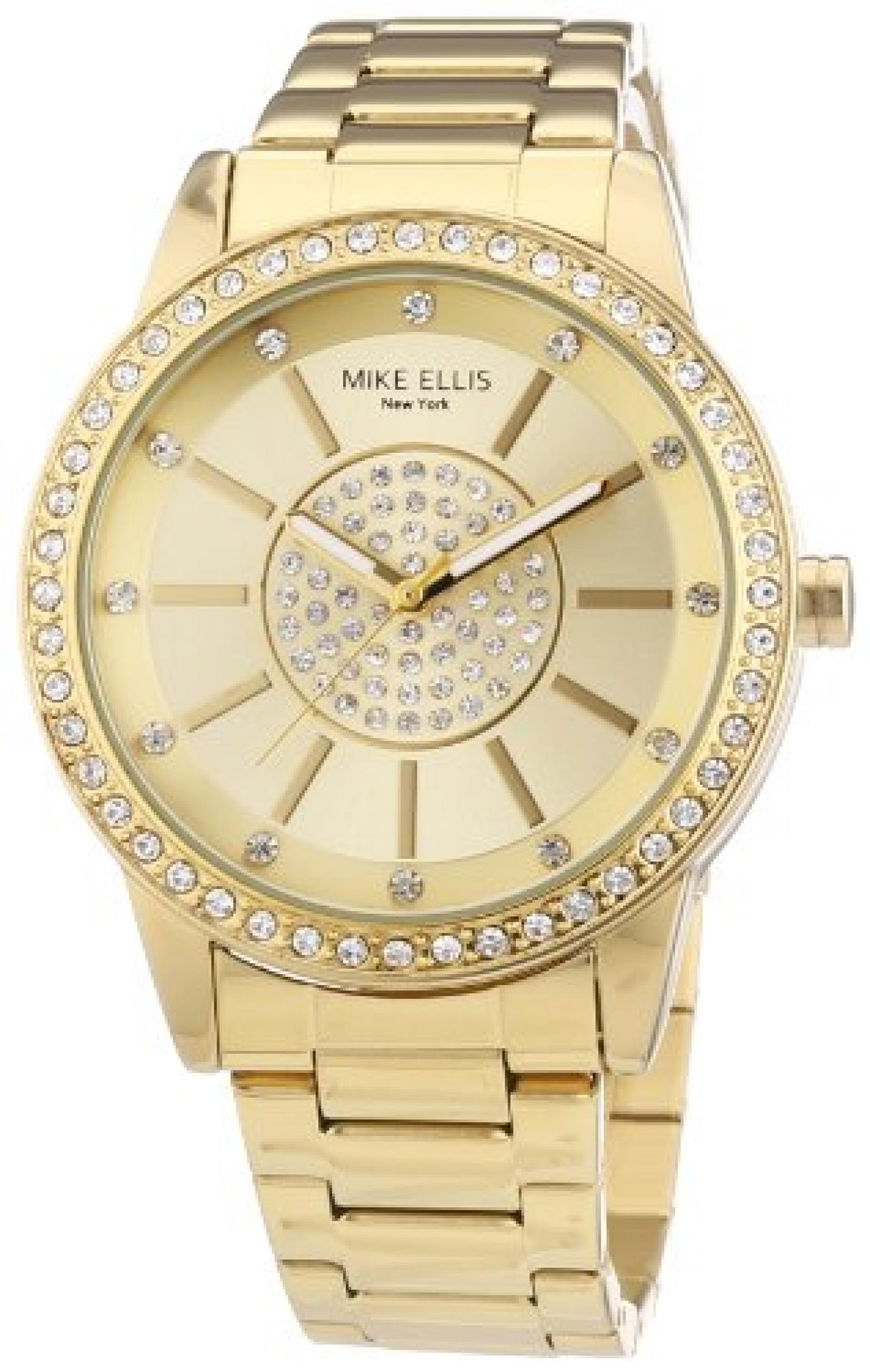 Mike Ellis New York Damen-Armbanduhr Analog Quarz Edelstahl M3094/1 Mike Ellis New York Damen-Armbanduhr Analog Quarz Edelstahl M3094/1