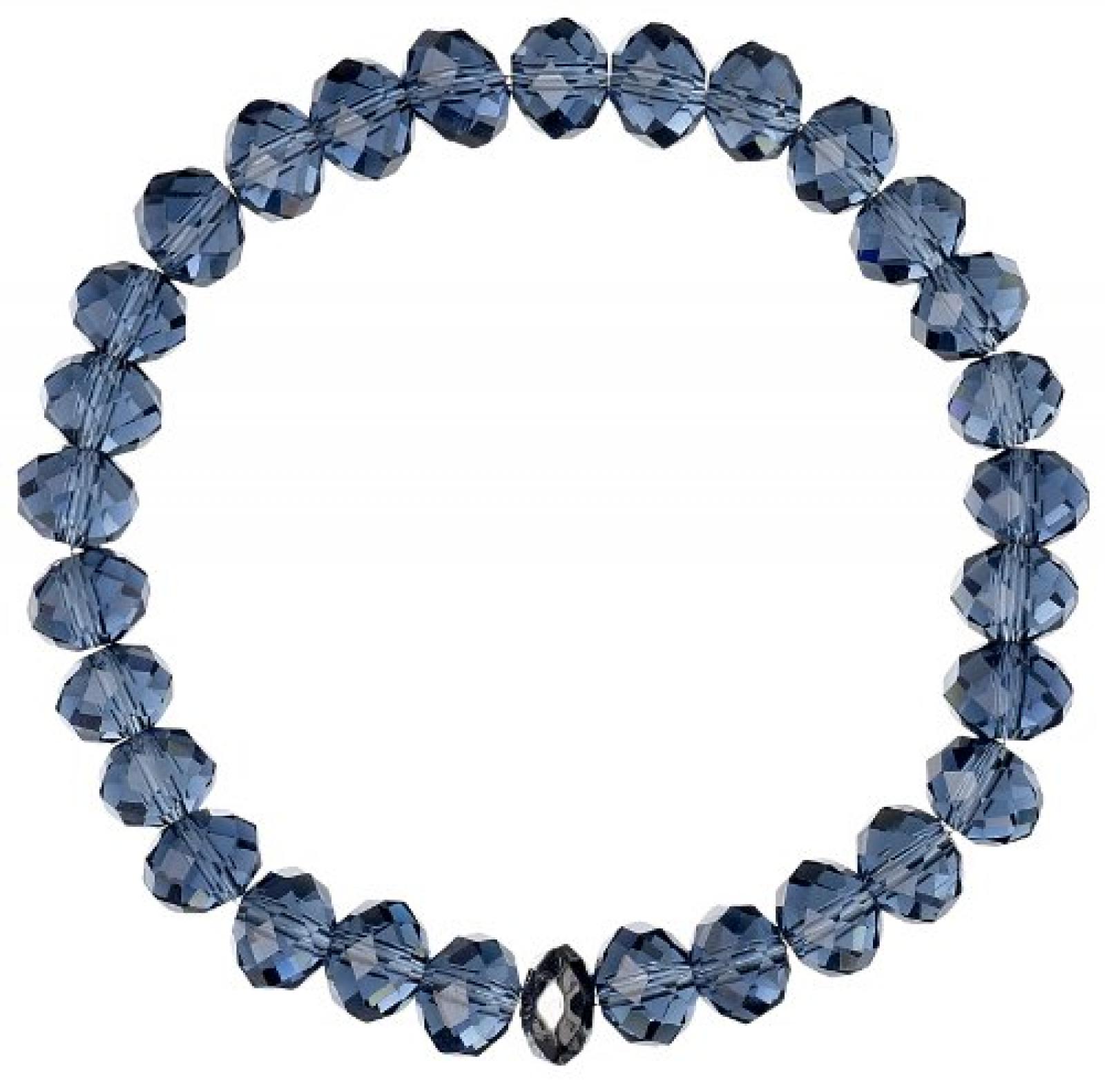 Pilgrim Jewelry Damen-Armband Messing Pilgrim Damen-Armband aus der Serie Autumn bracelets hematite beschichtet,blau 17.0 cm 291333252 