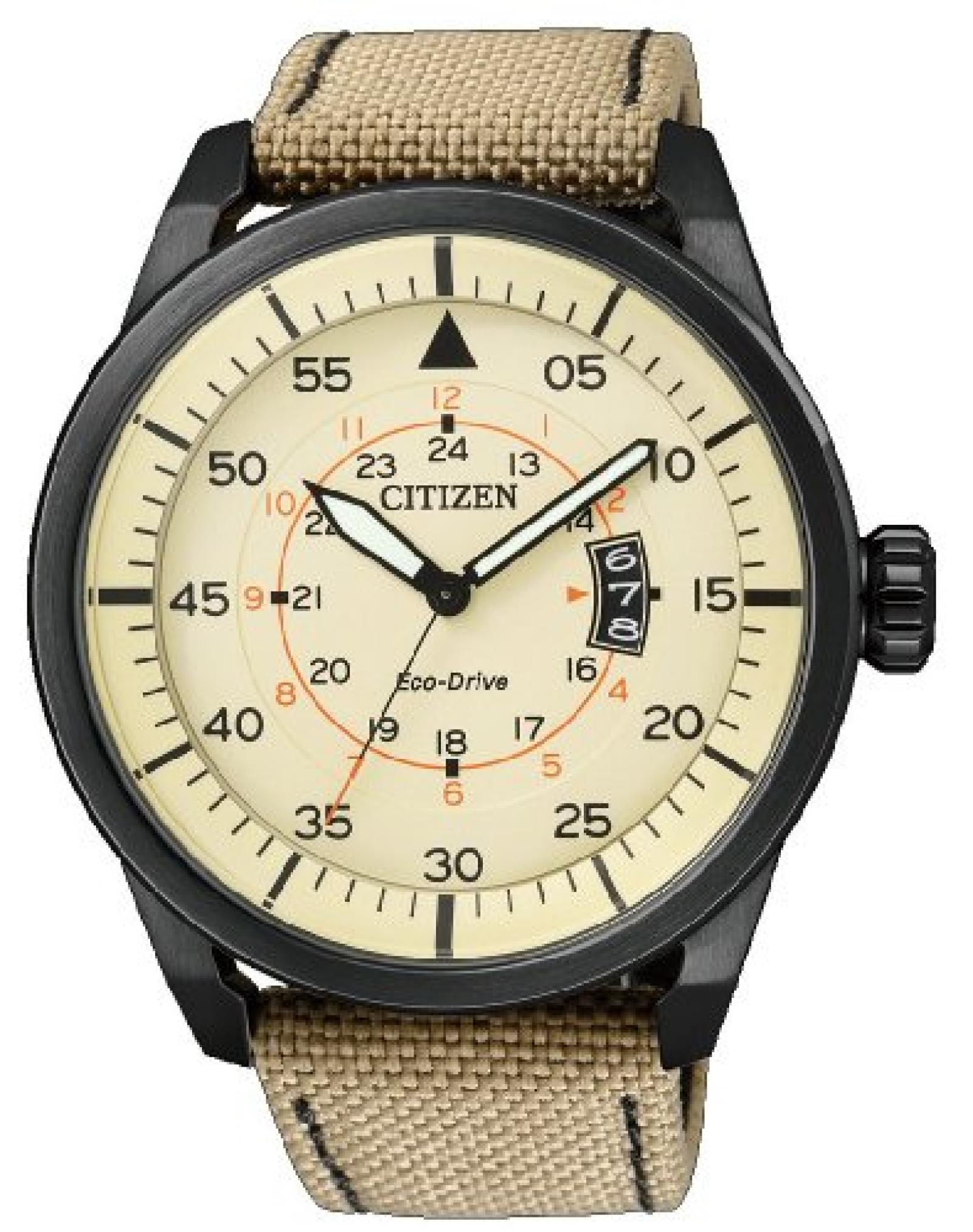 Citizen Herren-Armbanduhr XL Analog Quarz Textil AW1365-19P Citizen Herren-Armbanduhr XL Analog Quarz Textil AW1365-19P