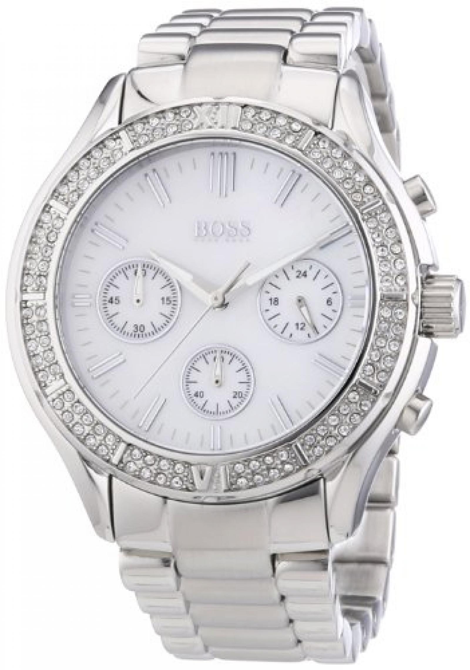 Hugo Boss Damen-Armbanduhr Chronograph Quarz Edelstahl 1502339 