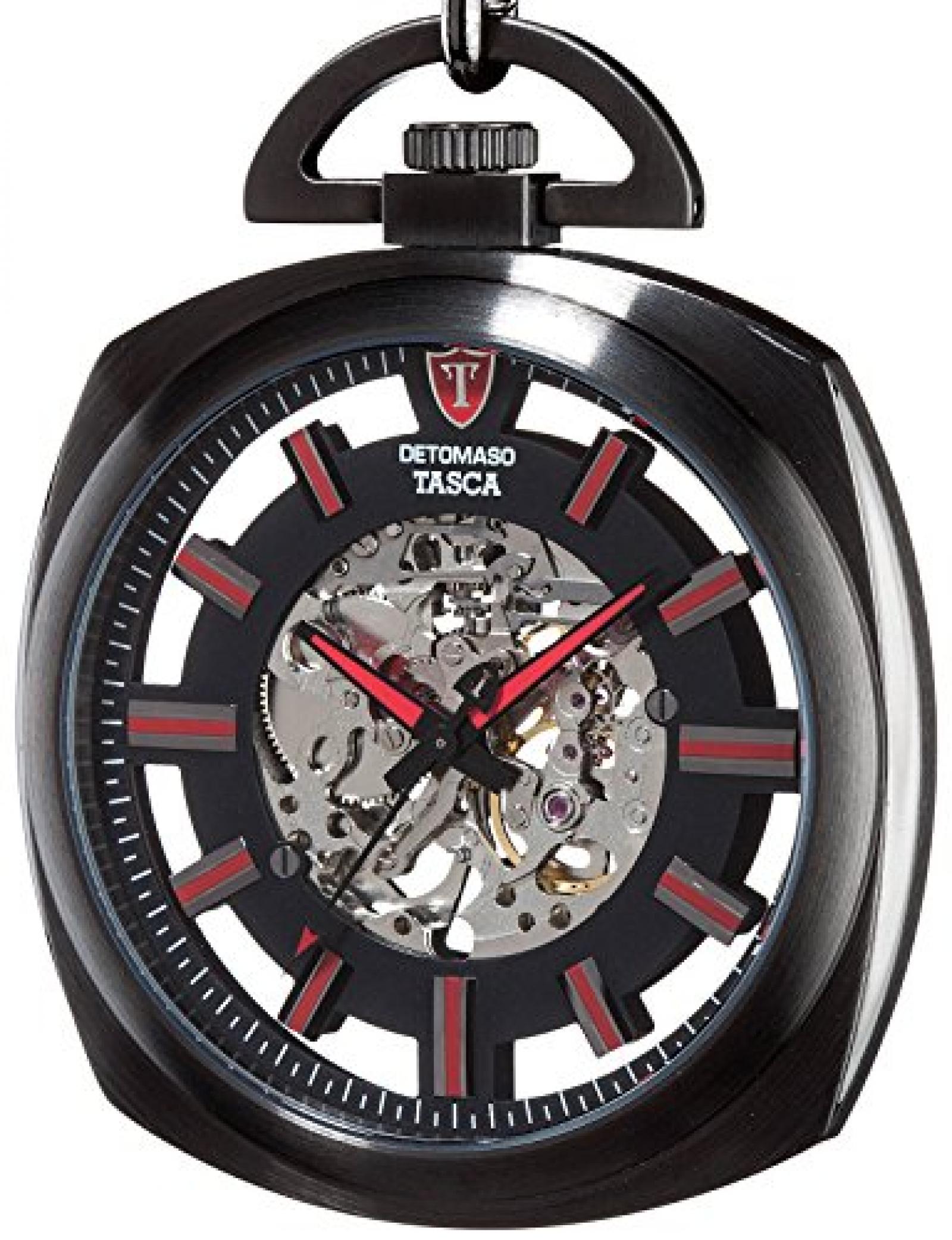 Detomaso Herren-Armbanduhr TASCA Skeleton Taschenuhr XXL Classic Analog Handaufzug DT2059-A Detomaso Herren-Armbanduhr TASCA Skeleton Taschenuhr XXL Classic Analog Handaufzug DT2059-A