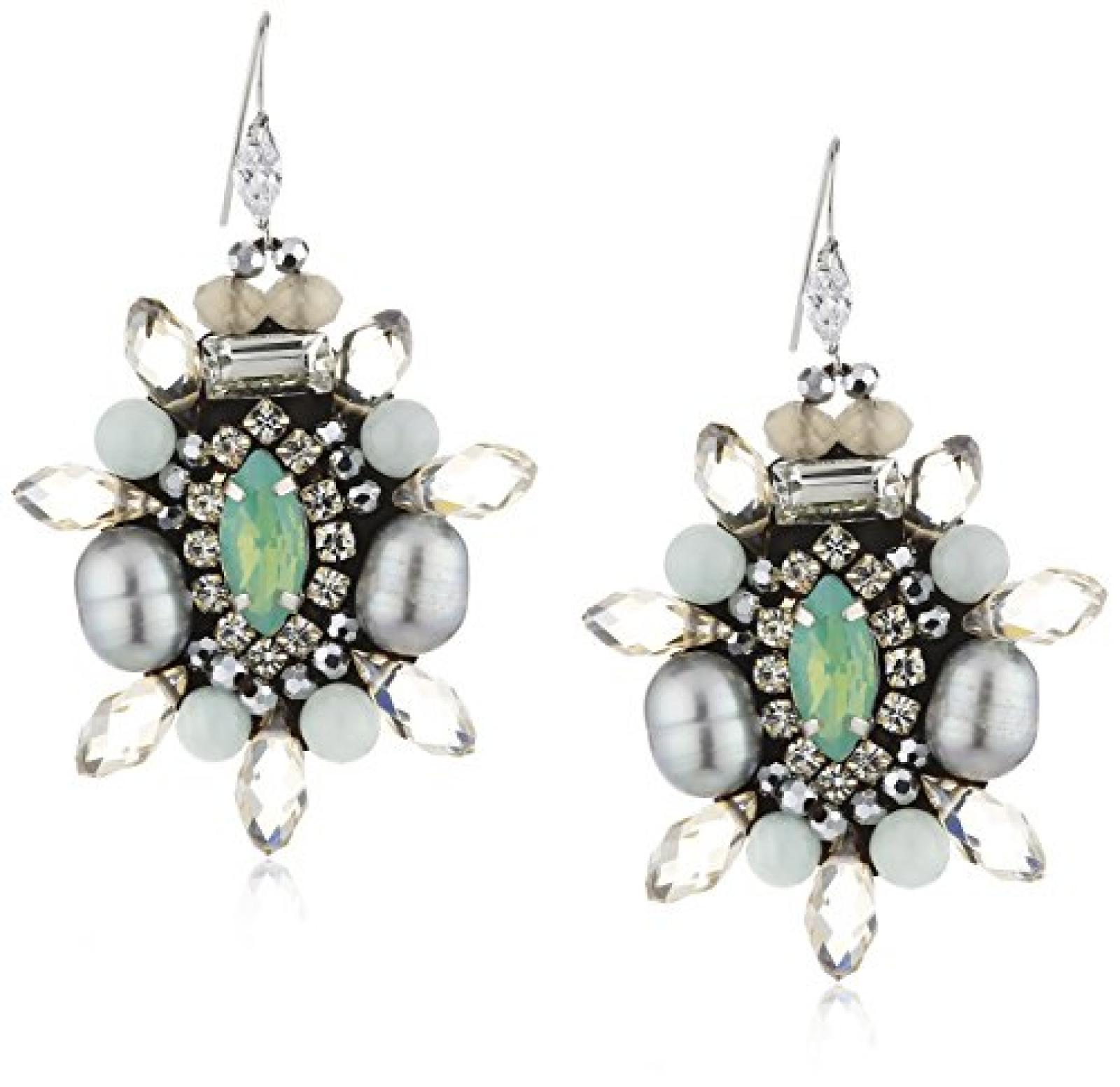 Sweet Deluxe Damen-Ohrh&auml;nger Skye opal champagner t&uuml;rkis Messing 1736 