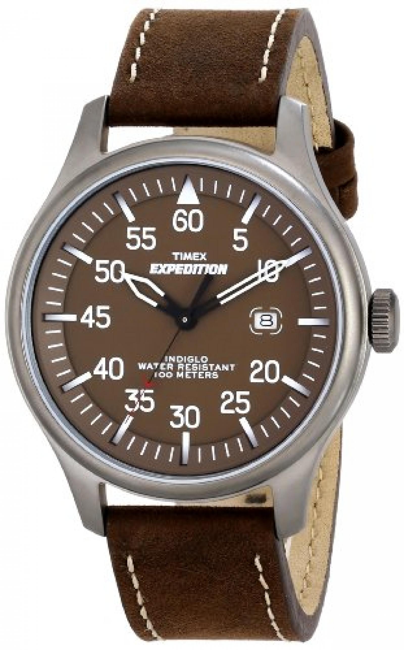 Timex Herren-Armbanduhr XL Vintage Military Field Analog Leder T49874D7 Timex Herren-Armbanduhr XL Vintage Military Field Analog Leder T49874D7