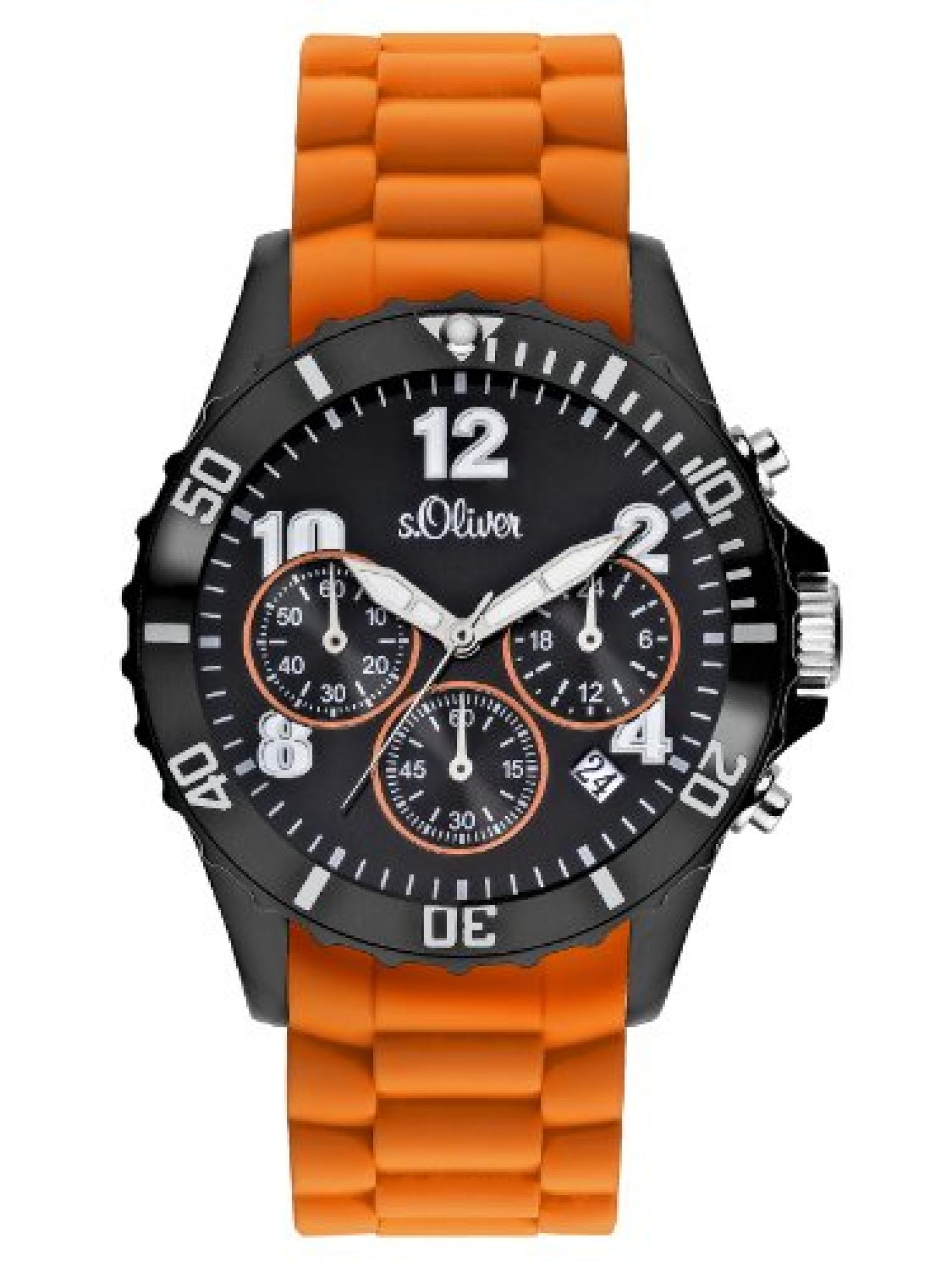 s.Oliver Unisex-Armbanduhr Big Size Chronograph Quarz SO-2326-PC s.Oliver Unisex-Armbanduhr Big Size Chronograph Quarz SO-2326-PC