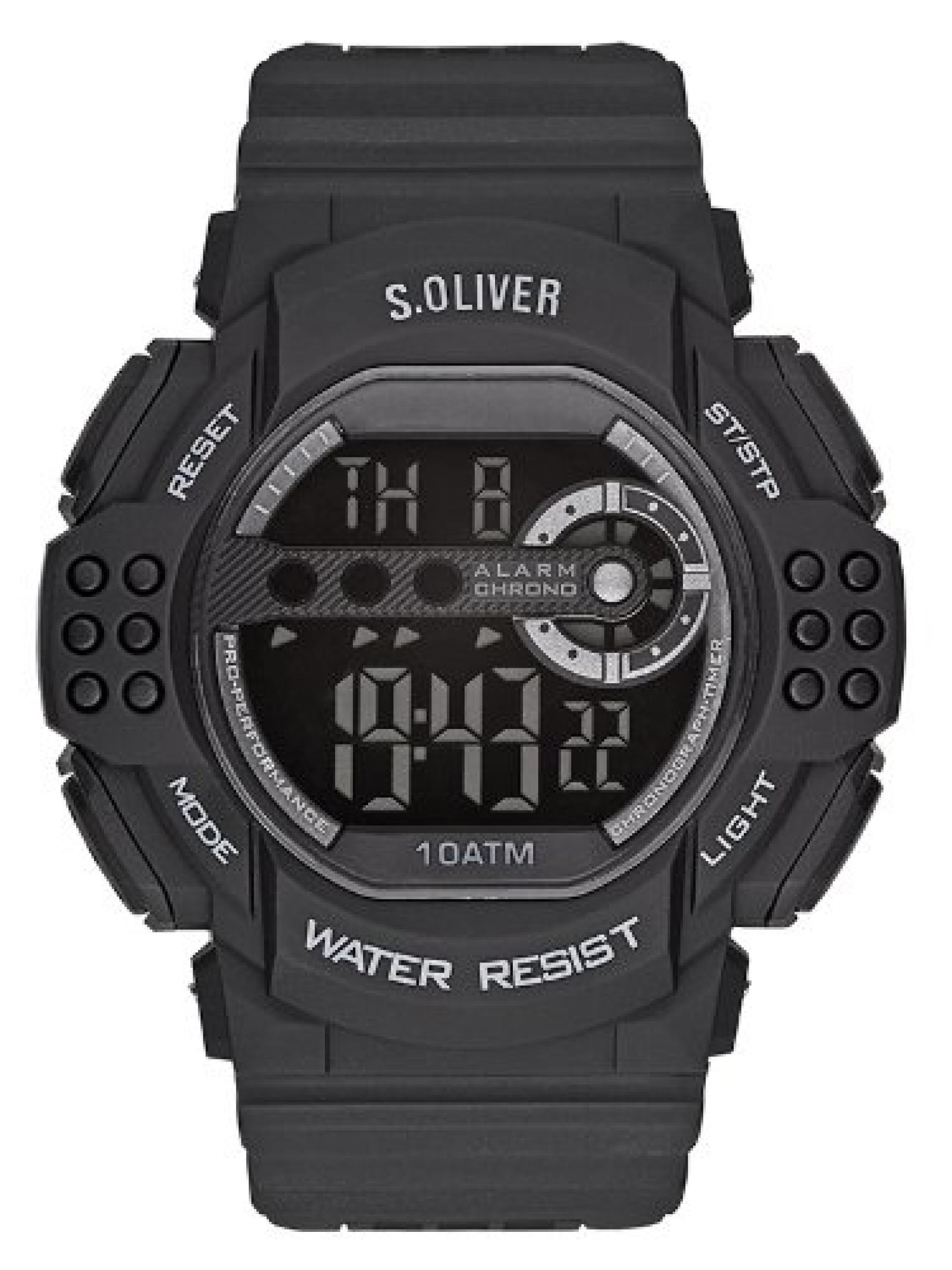 s.Oliver Herren-Armbanduhr XL Analog Quarz Plastik SO-2633-PD s.Oliver Herren-Armbanduhr XL Analog Quarz Plastik SO-2633-PD