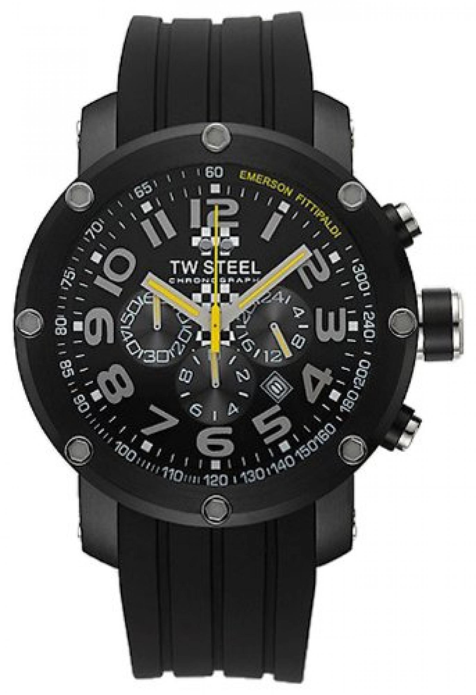 TW Steel Sonder-Edition Herren-Armbanduhr XL Grandeur Tech Chronograph Silikon TW-610 