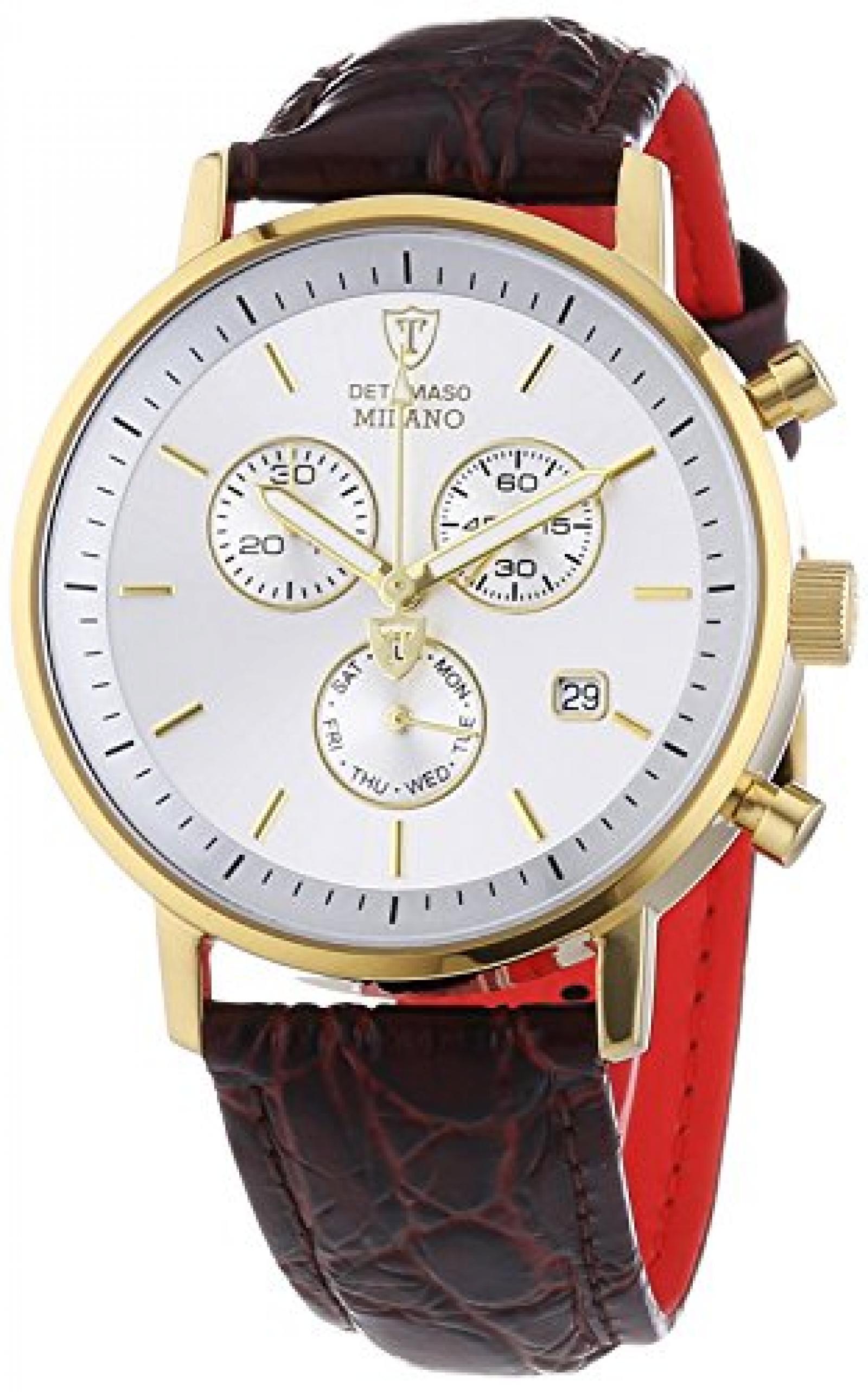 Detomaso Herren-Armbanduhr Milano Chronograph Quarz DT1052-I Detomaso Herren-Armbanduhr Milano Chronograph Quarz DT1052-I