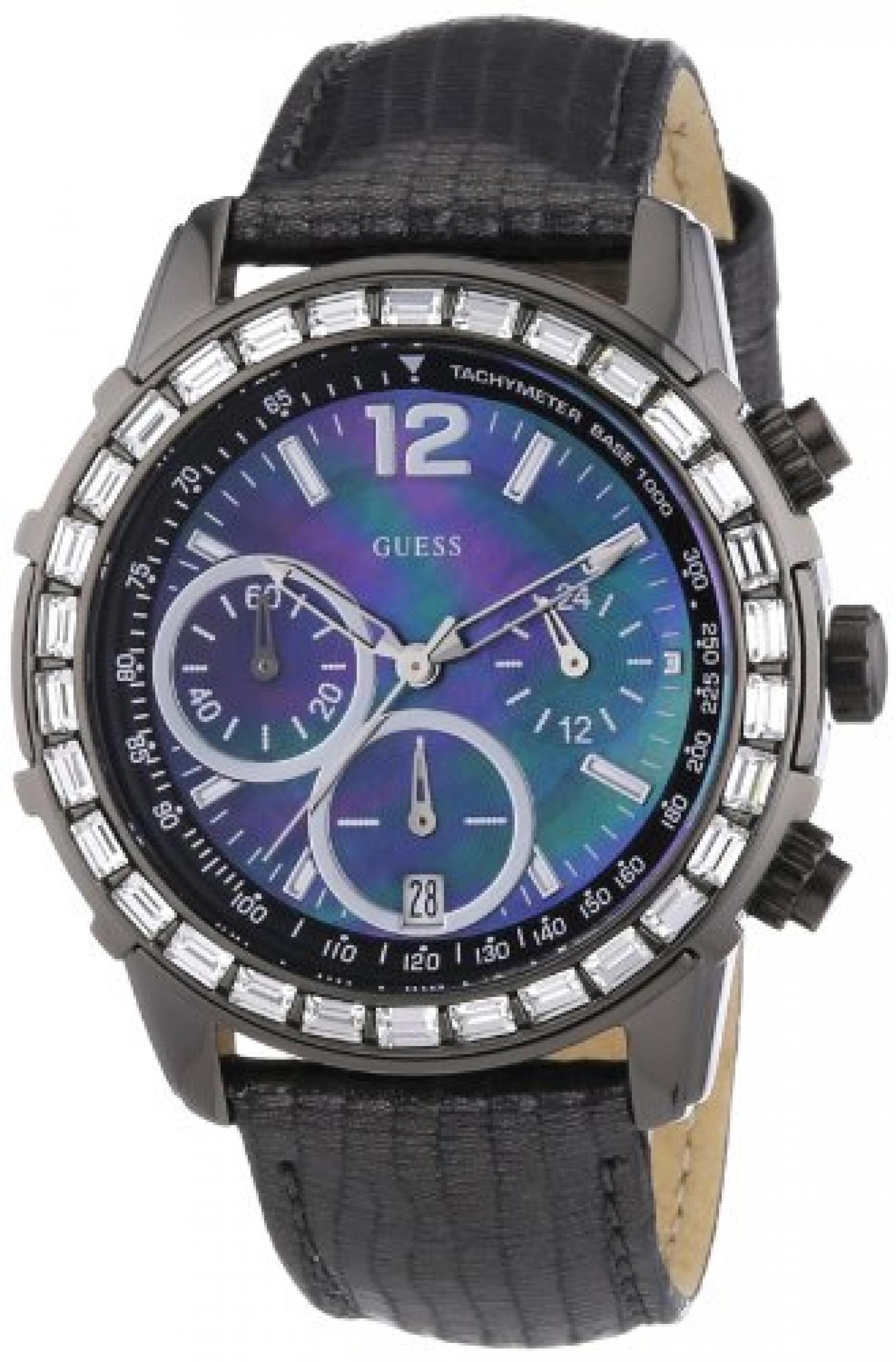 Guess Damen-Armbanduhr Lady B Analog Quarz Leder W0017L3 Guess Damen-Armbanduhr Lady B Analog Quarz Leder W0017L3