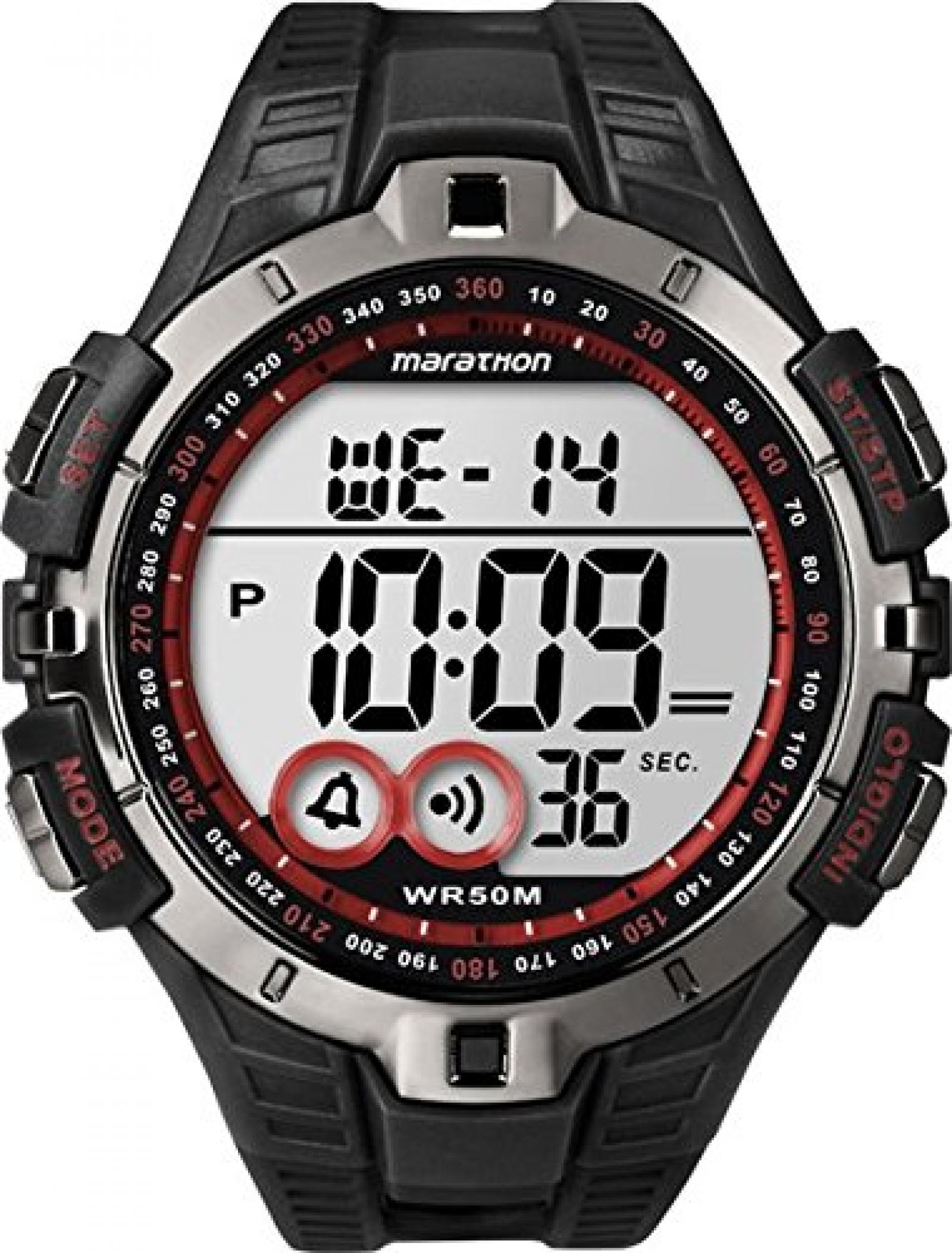 Timex Herren-Armbanduhr XL Lap Timer Sportchronographen Digital Kautschuk T5K4234E 
