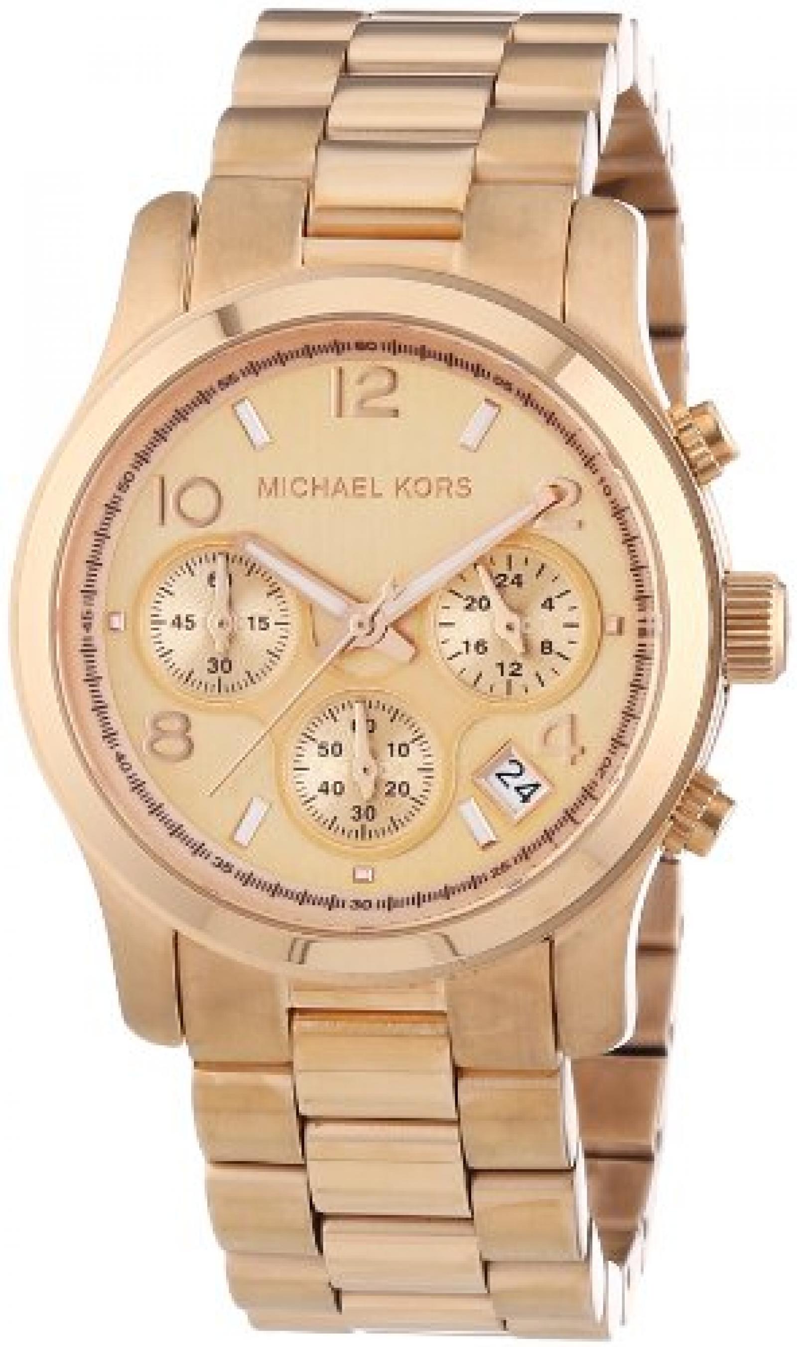 Michael Kors Damen-Armbanduhr Chronograph Quarz Edelstahl beschichtet MK5128 Michael Kors Damen-Armbanduhr Chronograph Quarz Edelstahl beschichtet MK5128