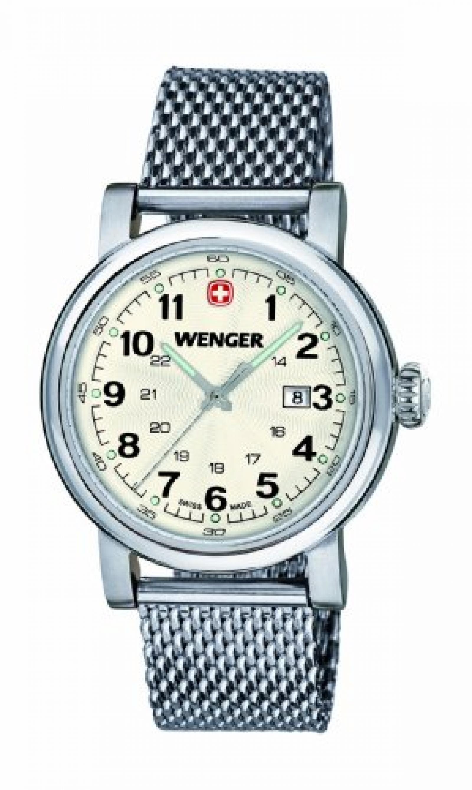 Wenger Damen-Armbanduhr XS Urban Classic Analog Quarz Edelstahl 01.1021.103 