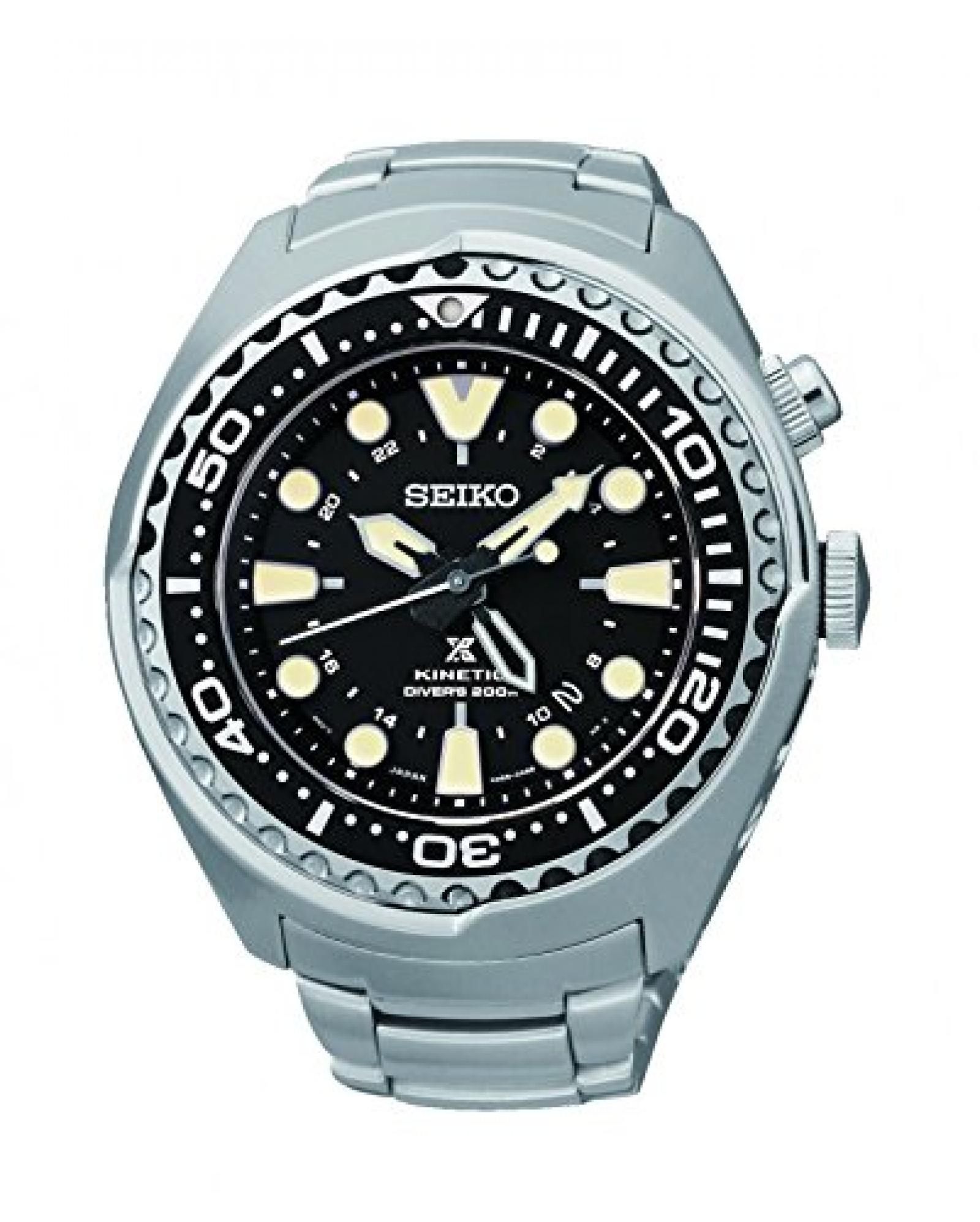 Seiko Herren-Armbanduhr XL Kinetic Diver Chronograph Quarz Edelstahl SUN019P1 Seiko Herren-Armbanduhr XL Kinetic Diver Chronograph Quarz Edelstahl SUN019P1