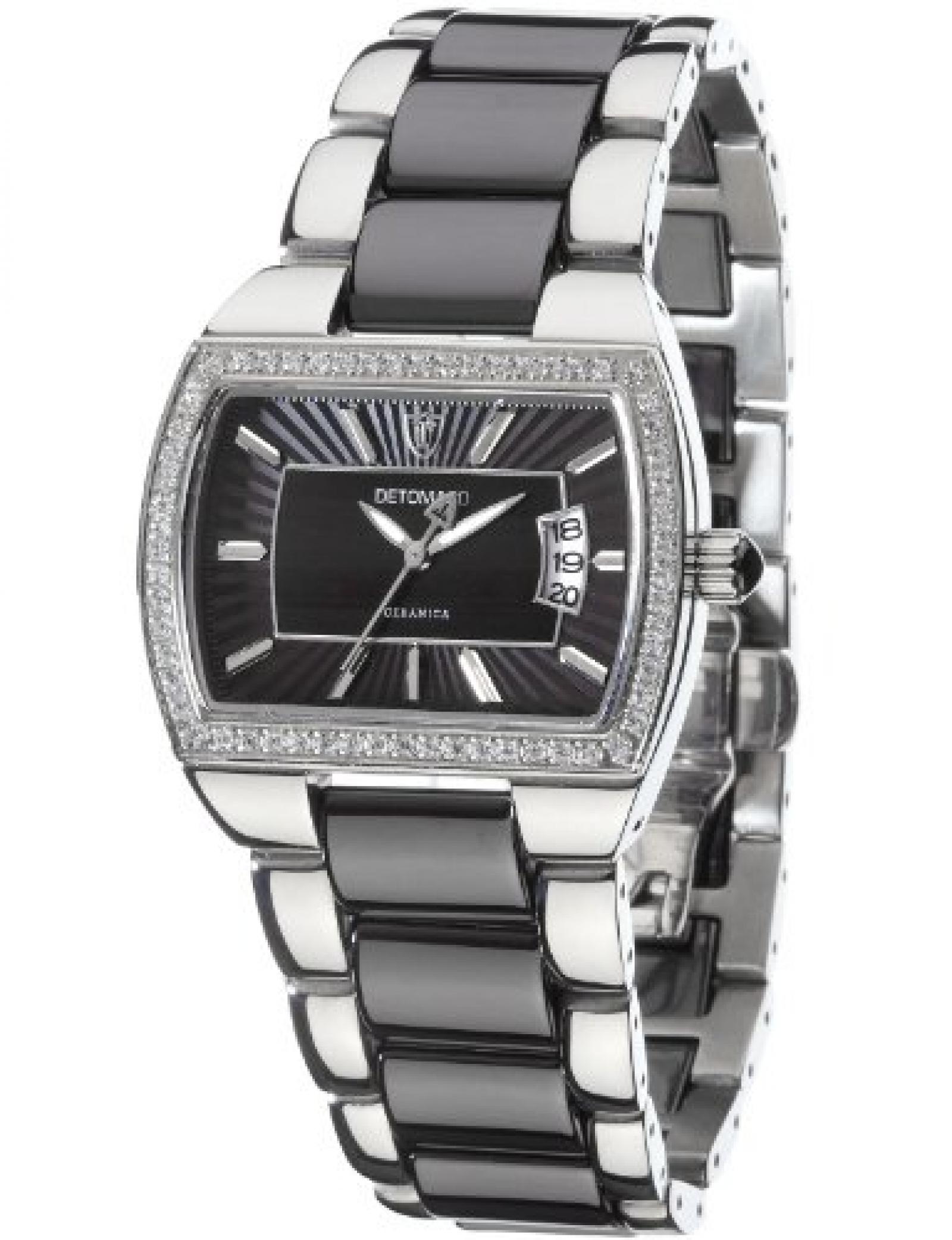 Detomaso Damen-Armbanduhr CONCETTA Black Ladies Analog Quarz Keramik DT3009-B Detomaso Damen-Armbanduhr CONCETTA Black Ladies Analog Quarz Keramik DT3009-B