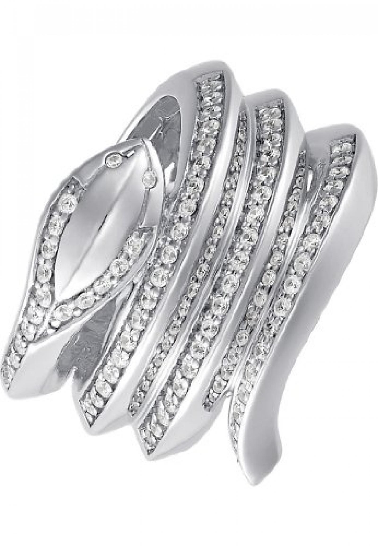 JETTE Silver Damen-Ring Paradise 925er Silber rhodiniert 73 Zirkonia (silber) 