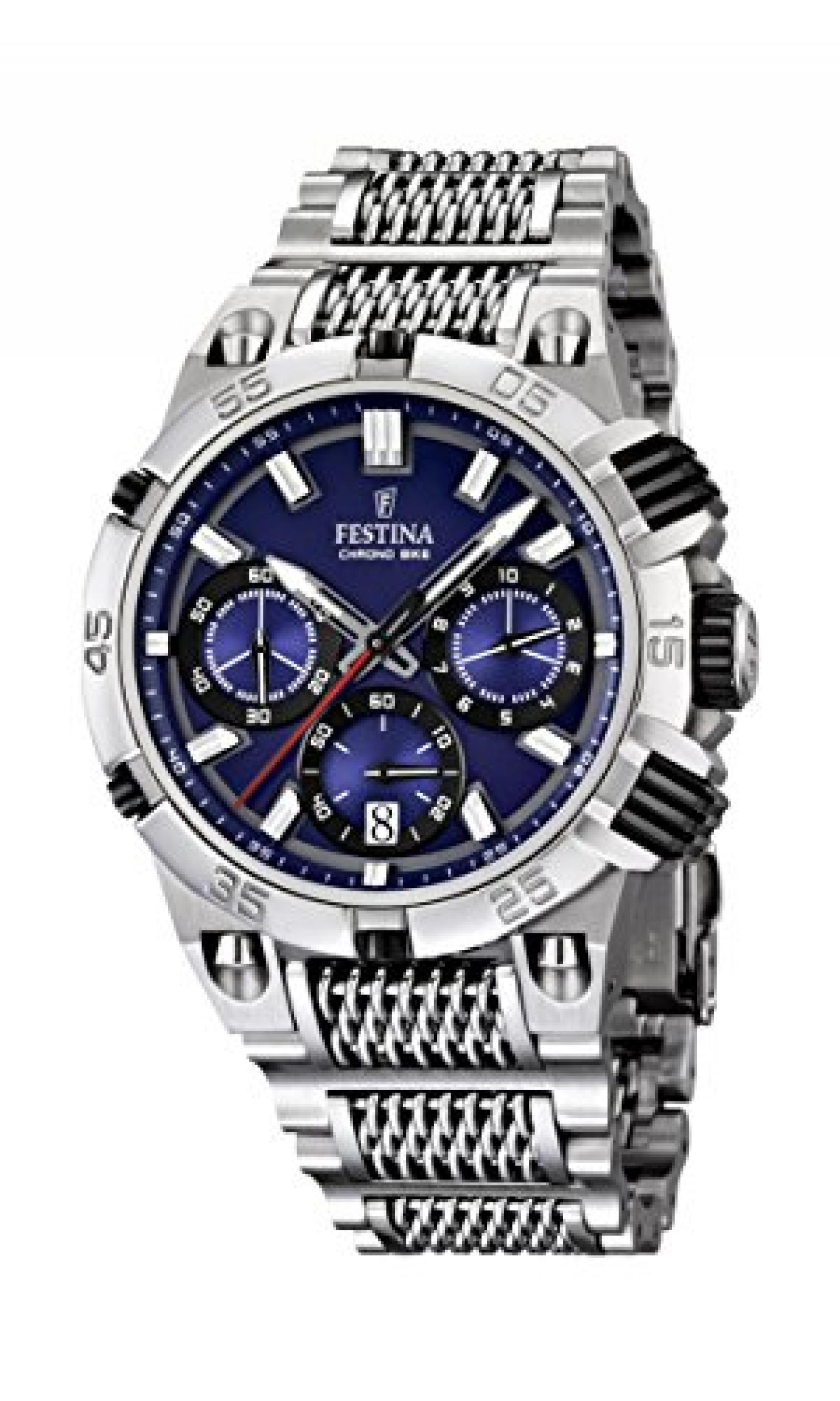 Festina Herren-Armbanduhr XL Chrono Bike 2014 Analog Quarz Edelstahl F16774/2 