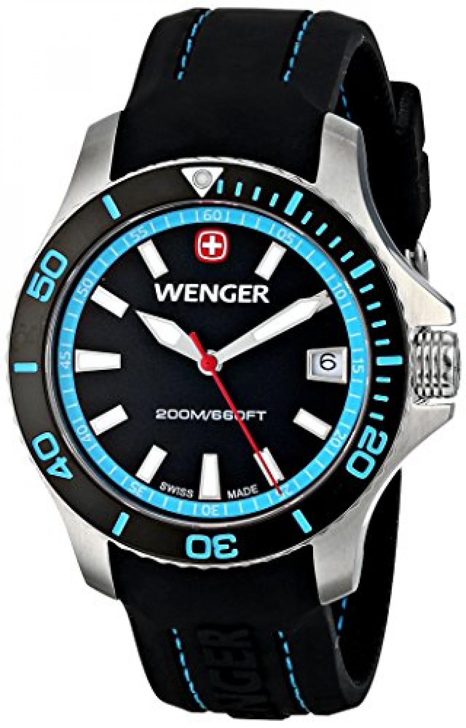 Wenger Damen-Armbanduhr SEAFORCE Analog Quarz Kautschuk 01.0621.105 Wenger Damen-Armbanduhr SEAFORCE Analog Quarz Kautschuk 01.0621.105