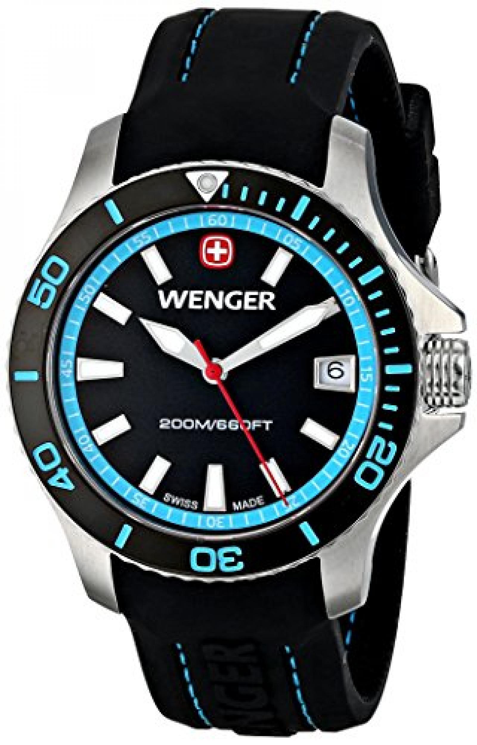 Wenger Damen-Armbanduhr SEAFORCE Analog Quarz Kautschuk 01.0621.105 