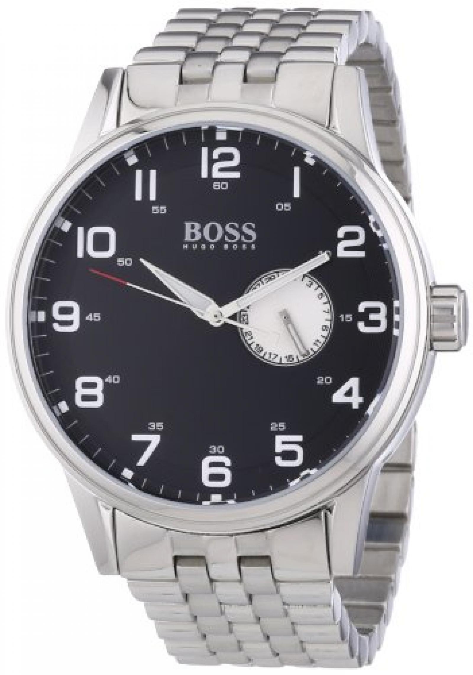 Hugo Boss Herren-Armbanduhr XL Analog Quarz Edelstahl 1512724 