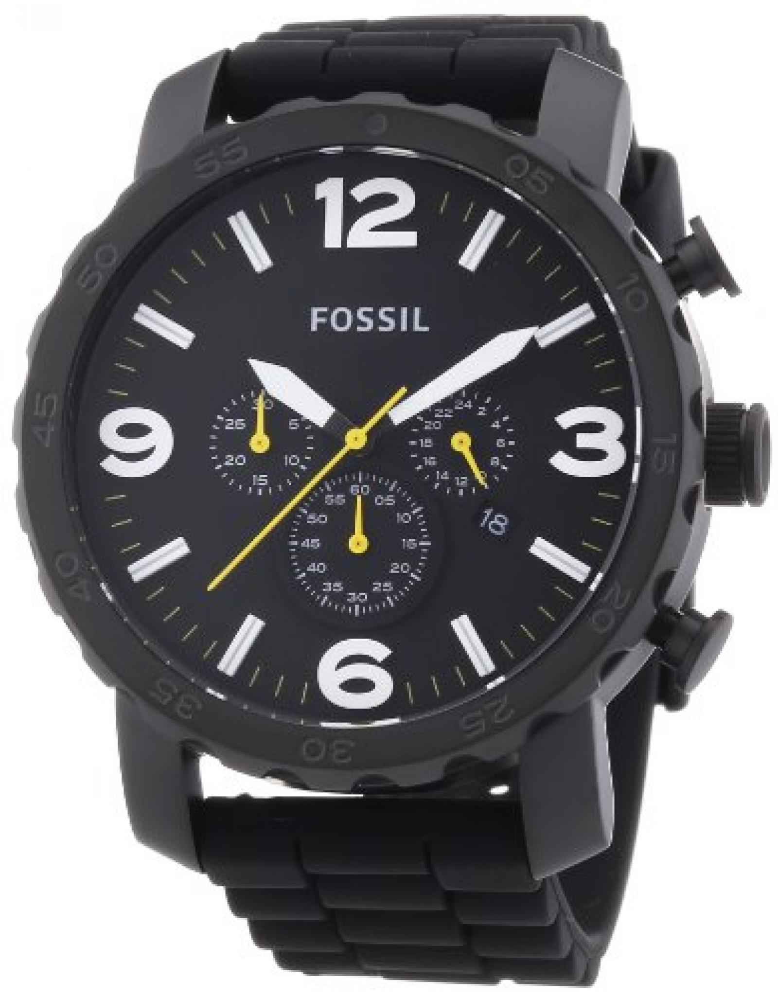Fossil Herren-Armbanduhr XL Chronograph Quarz Silikon JR1425 Fossil Herren-Armbanduhr XL Chronograph Quarz Silikon JR1425