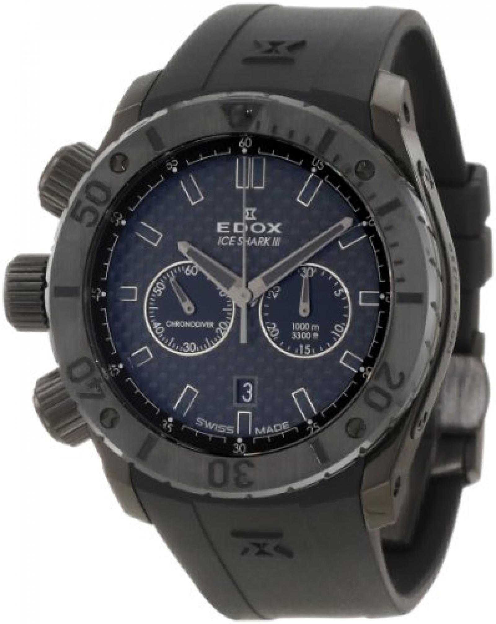 Edox Ice Shark III 1000m Taucheruhr Chronograph 10304 37N2 GIN Edox Ice Shark III 1000m Taucheruhr Chronograph 10304 37N2 GIN