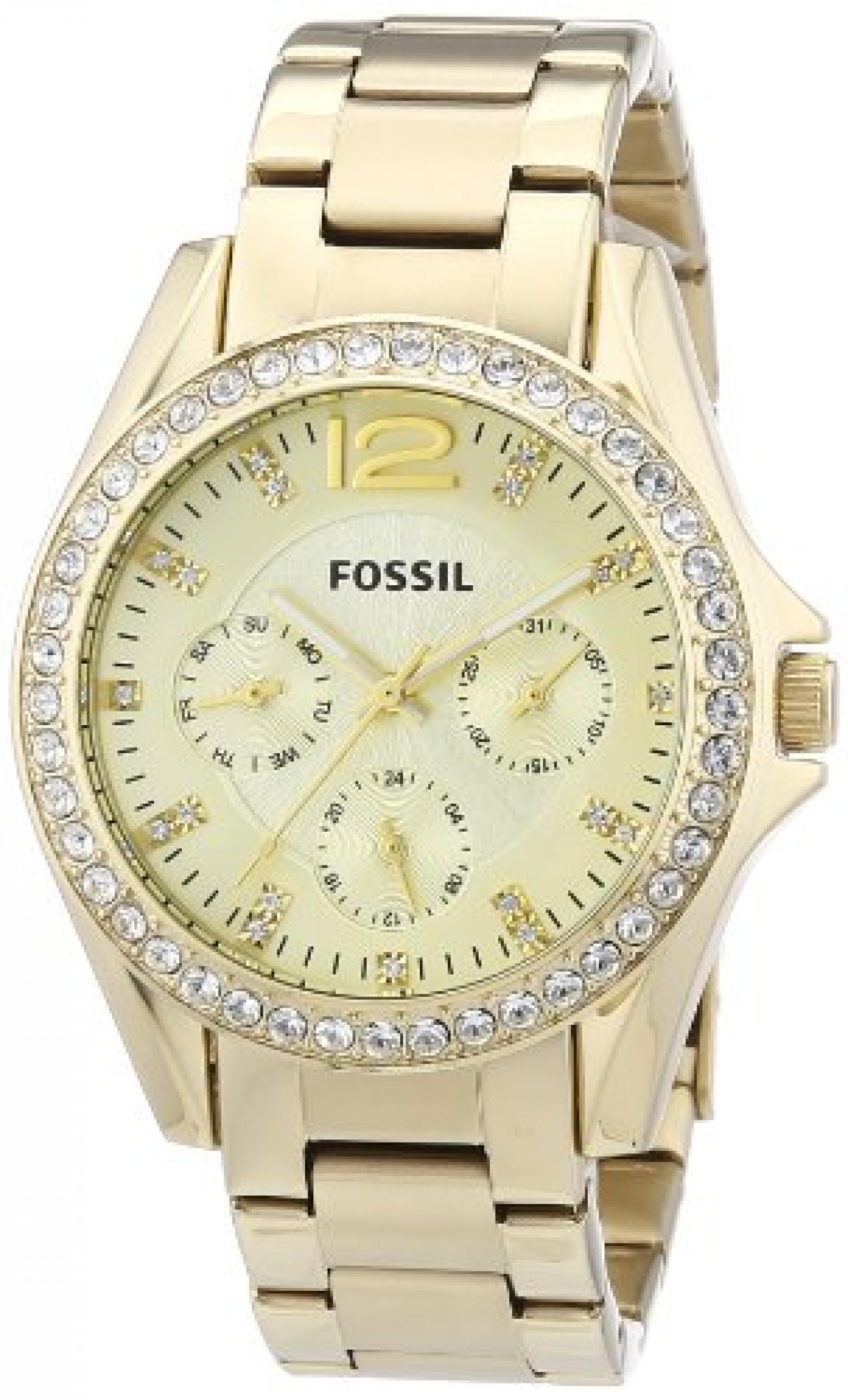 Fossil Damen-Armbanduhr Analog Quarz Edelstahl ES3203 Fossil Damen-Armbanduhr Analog Quarz Edelstahl ES3203