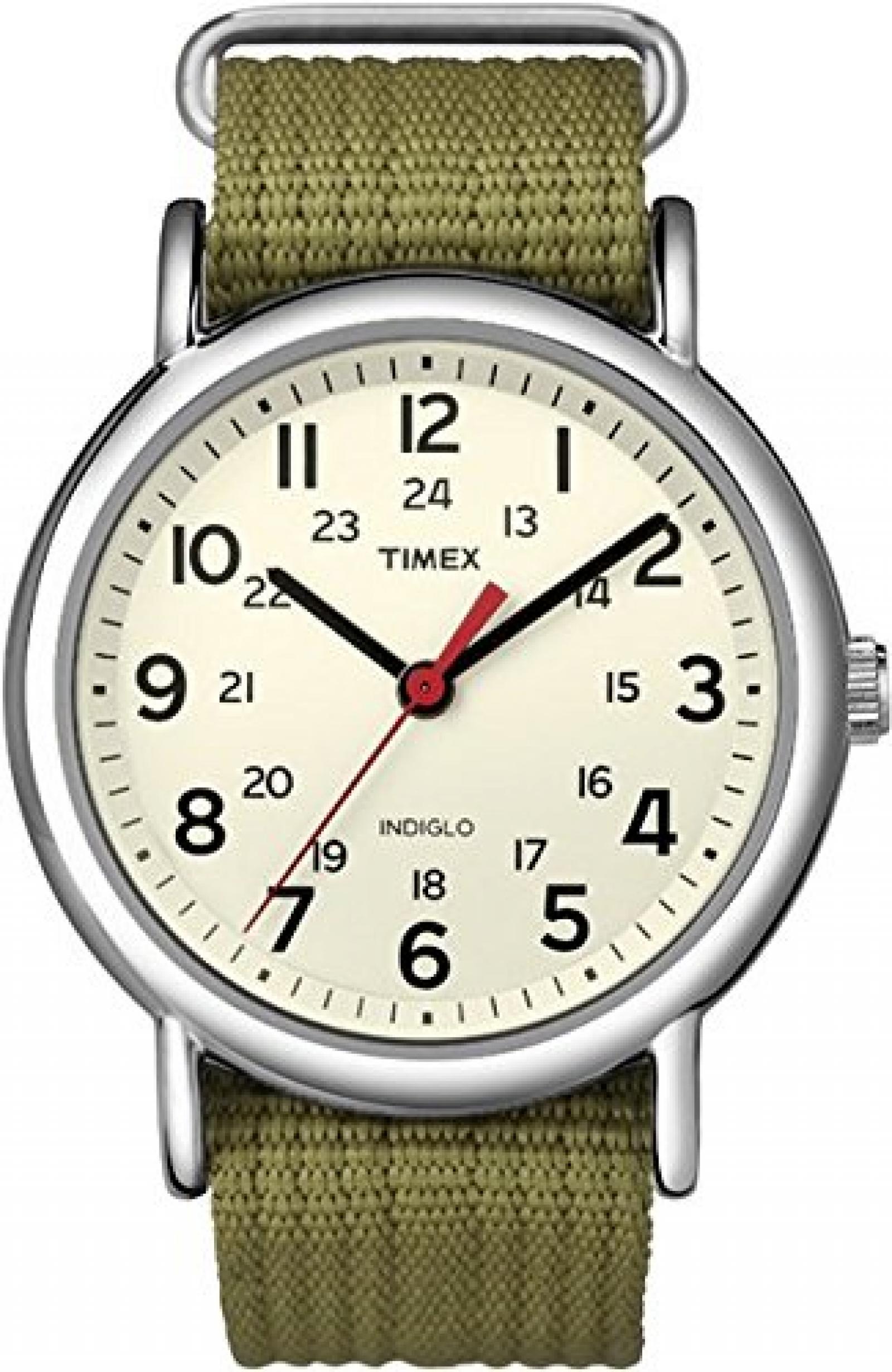 Timex Classic Unisex-Armbanduhr Weekender Analog Nylon T2N651PF 