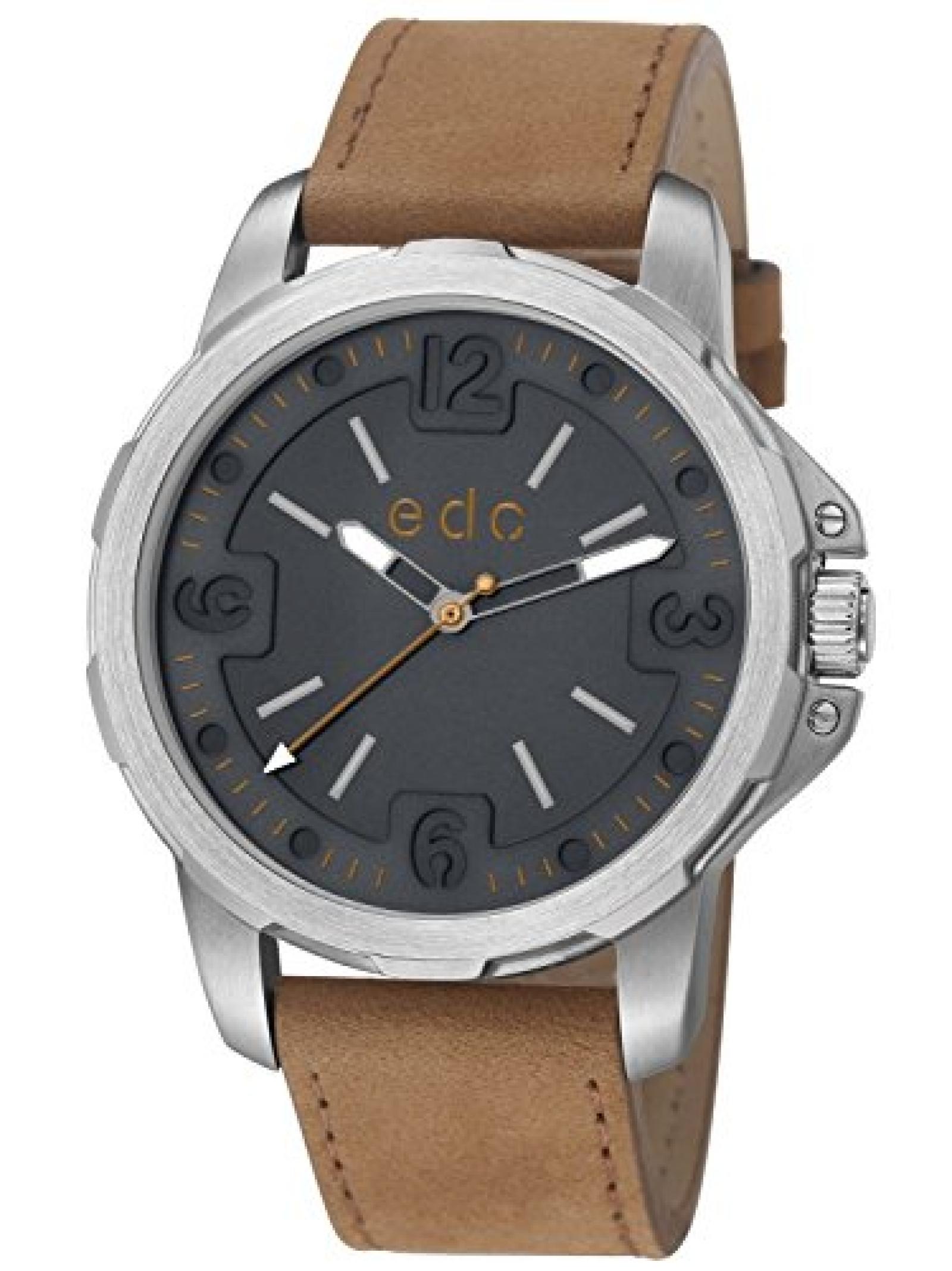edc by Esprit Herren-Armbanduhr XL bold scouter Analog Quarz Leder EE101371001 edc by Esprit Herren-Armbanduhr XL bold scouter Analog Quarz Leder EE101371001