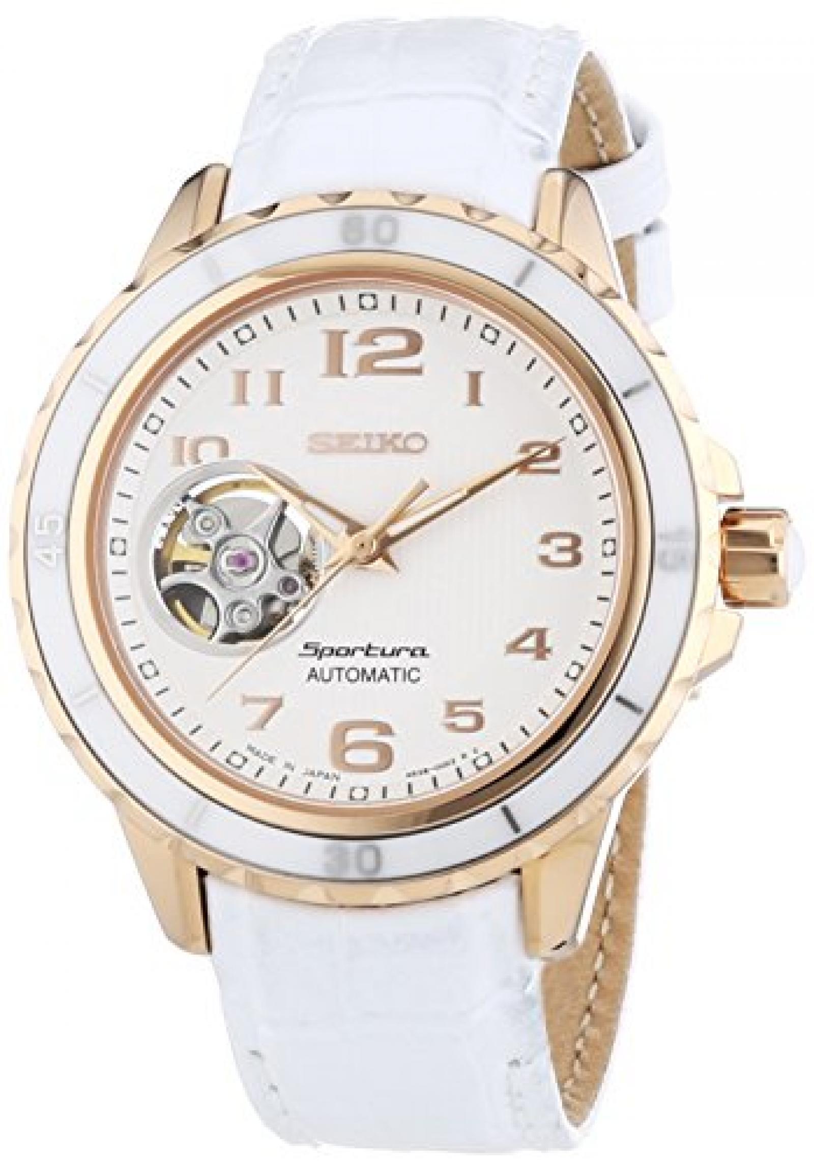 Seiko Damen-Armbanduhr Analog Automatik Leder SSA882J1 Seiko Damen-Armbanduhr Analog Automatik Leder SSA882J1