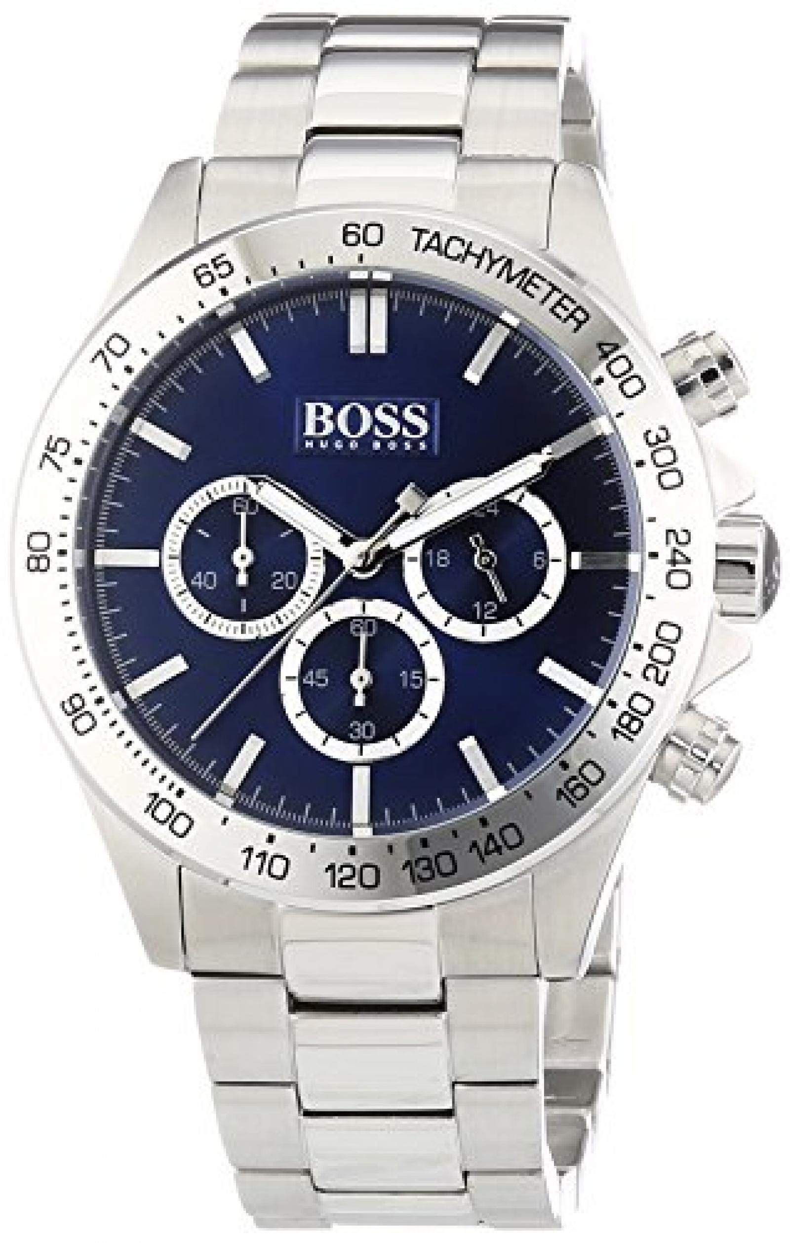 Hugo Boss Herren-Armbanduhr XL Chronograph Quarz Edelstahl 1512963 