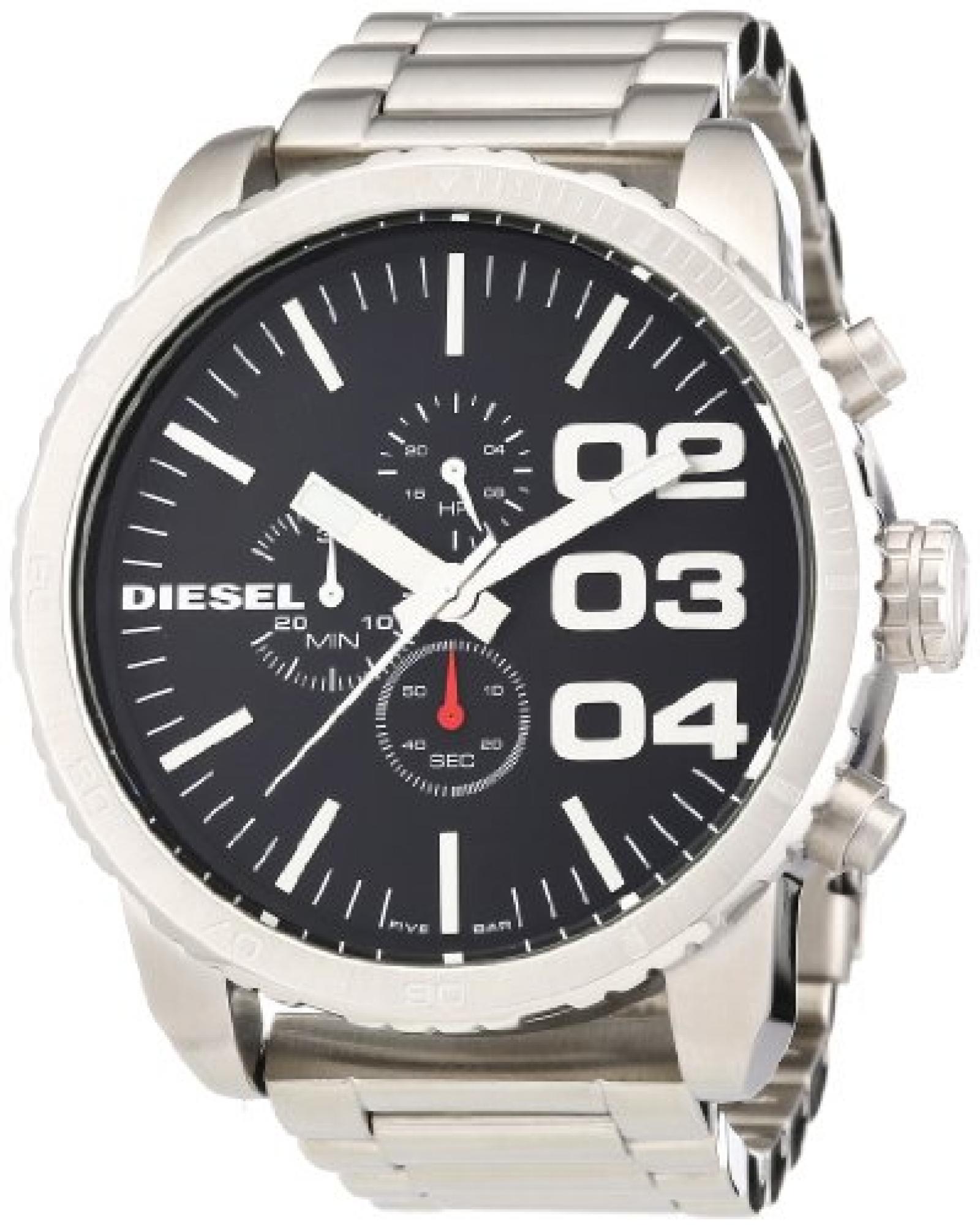 Diesel Herren-Armbanduhr XL Franchise-51 Chronograph Quarz Edelstahl DZ4209 