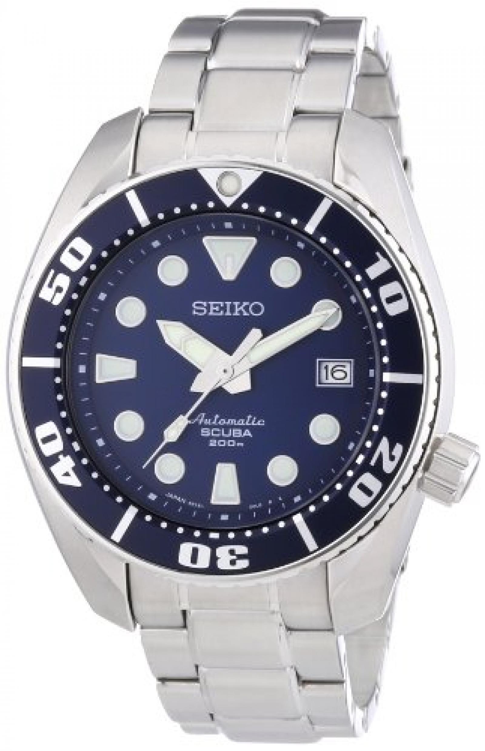 Seiko Herren-Armbanduhr XL Analog Automatik Edelstahl SBDC003 