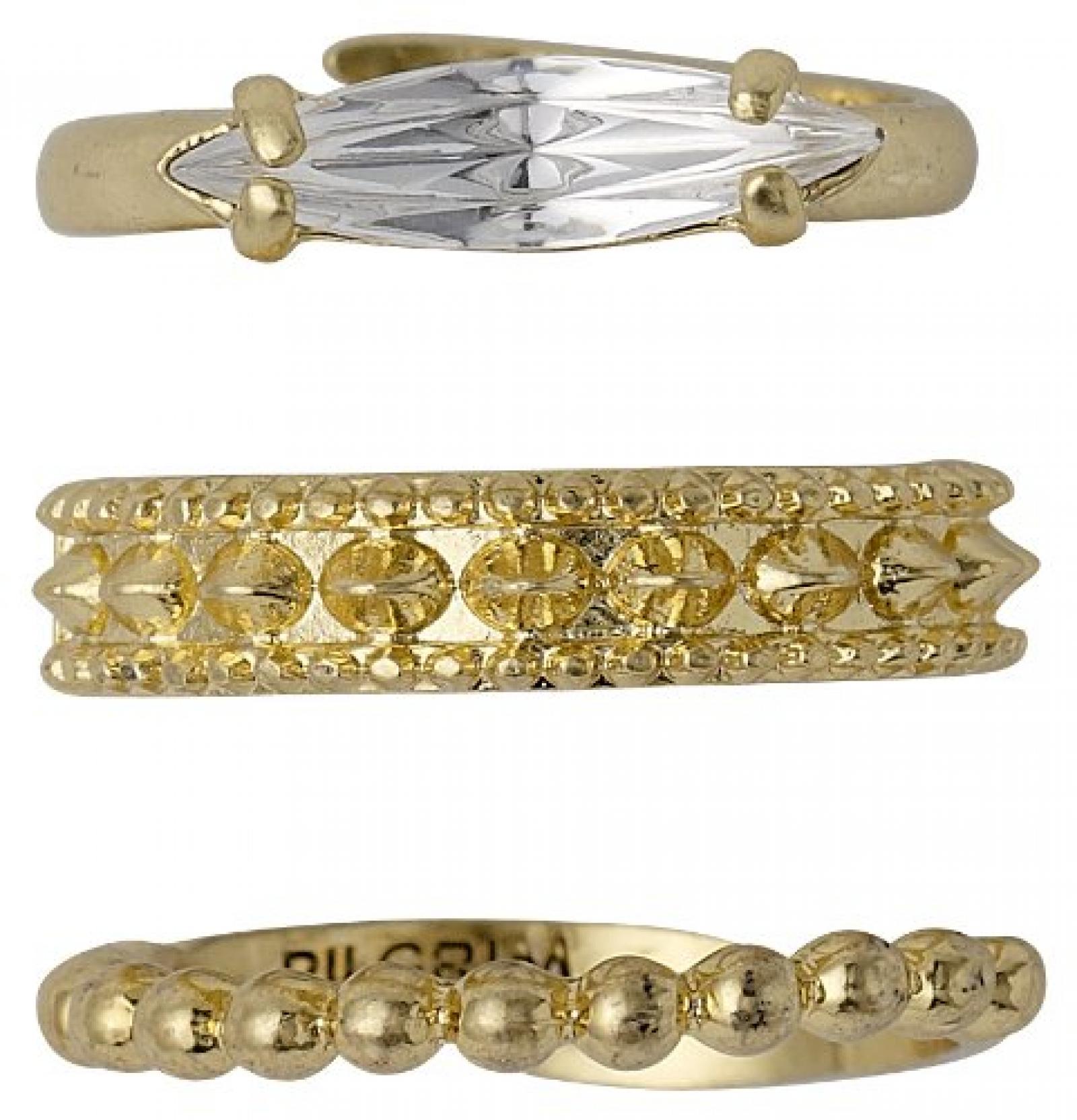Pilgrim Jewelry Damen-Ring Messing Pilgrim Damen-Ring aus der Serie Classic vergoldet,  1.5 cm 601332004 