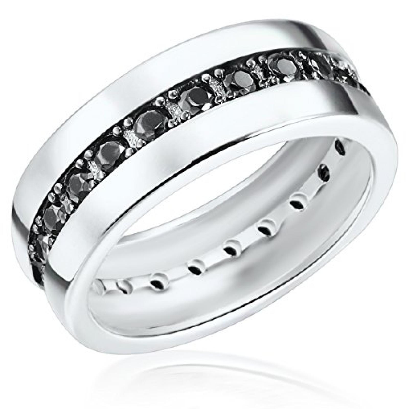 Rafaela Donata Ring Sterling Silber Zirkonia schwarz Rafaela Donata Ring Sterling Silber Zirkonia schwarz