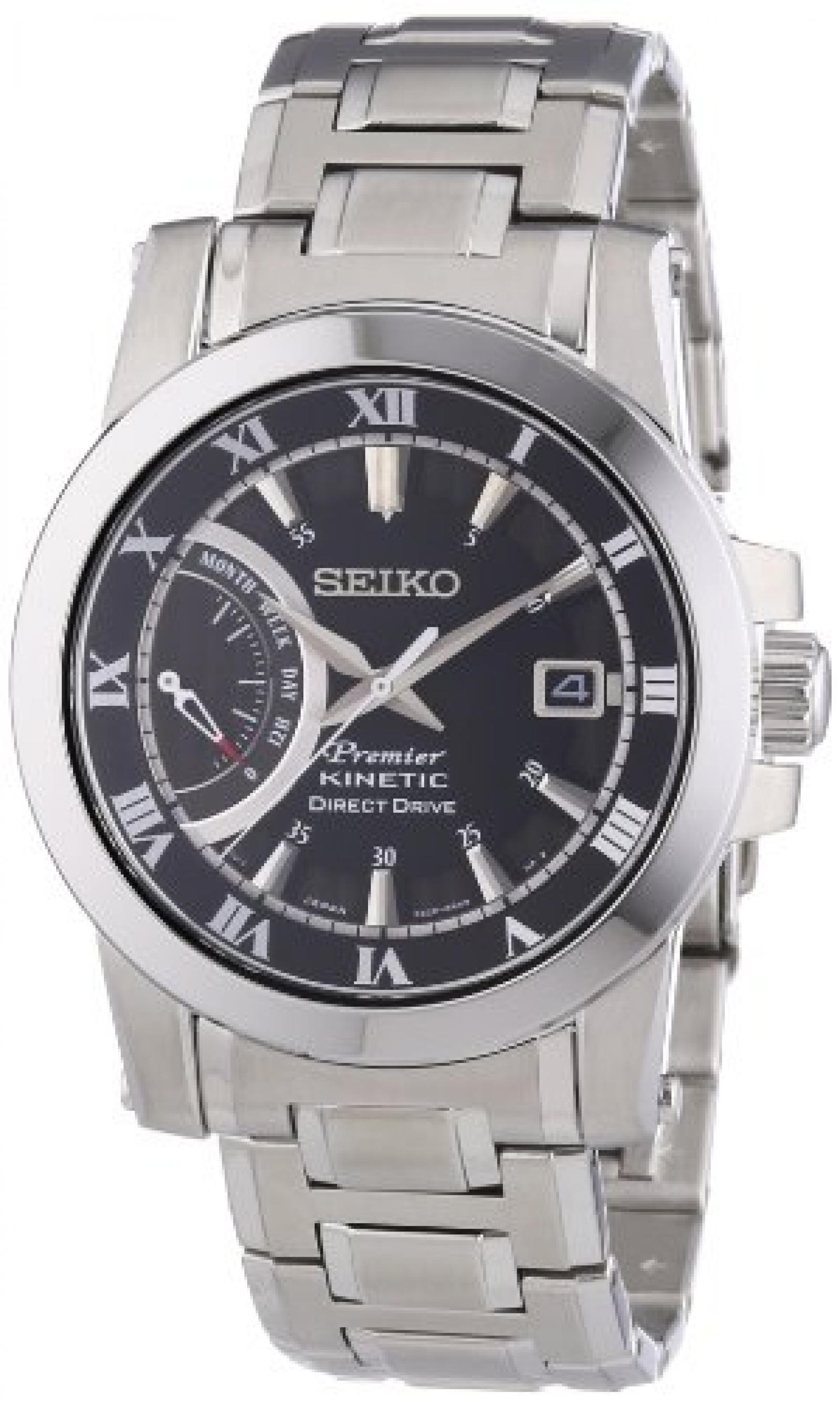 Seiko Herren-Armbanduhr XL Analog Automatik Edelstahl SRG009P1 