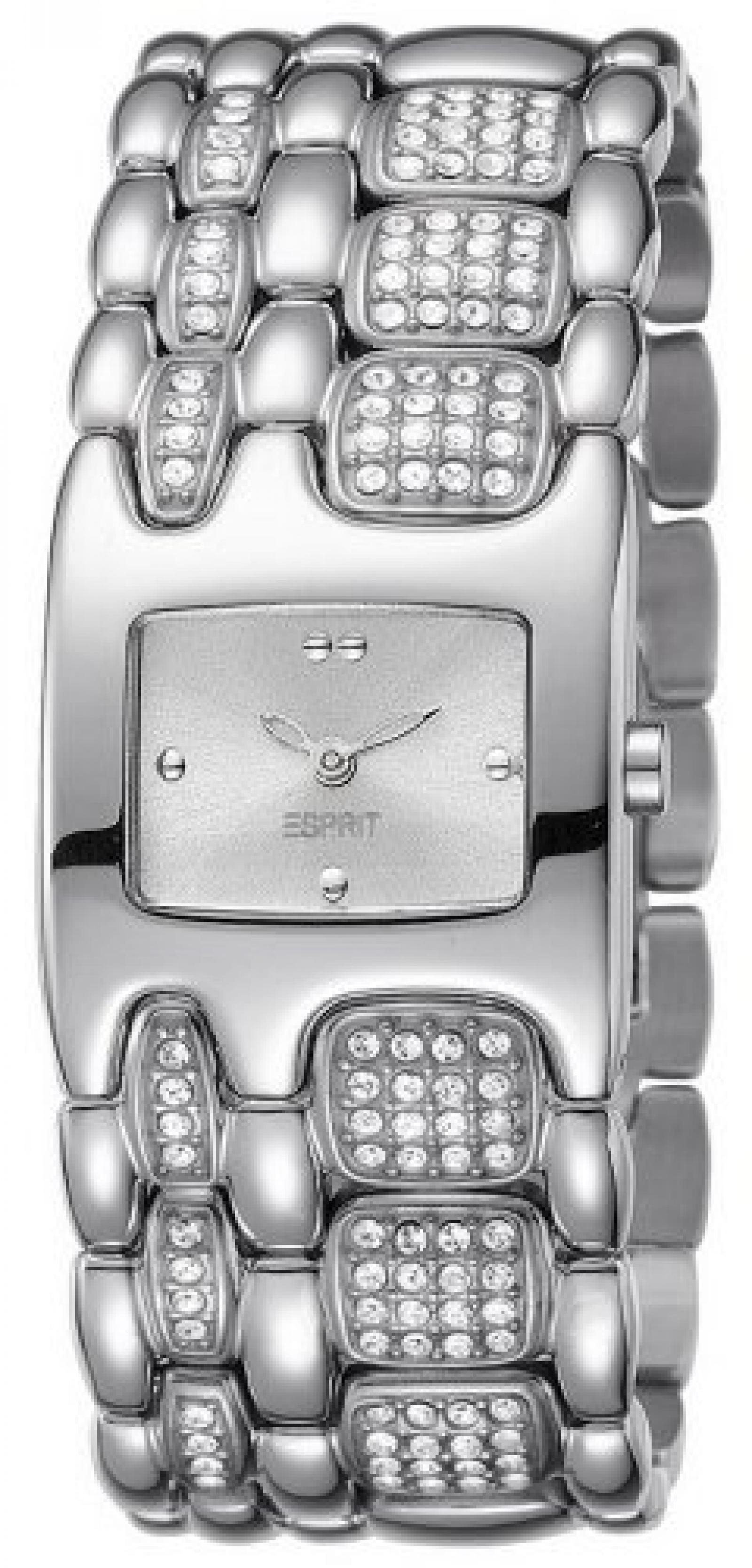 Esprit Damen-Armbanduhr Houston Delta Silver Analog Quarz Edelstahl ES103902001 Esprit Damen-Armbanduhr Houston Delta Silver Analog Quarz Edelstahl ES103902001