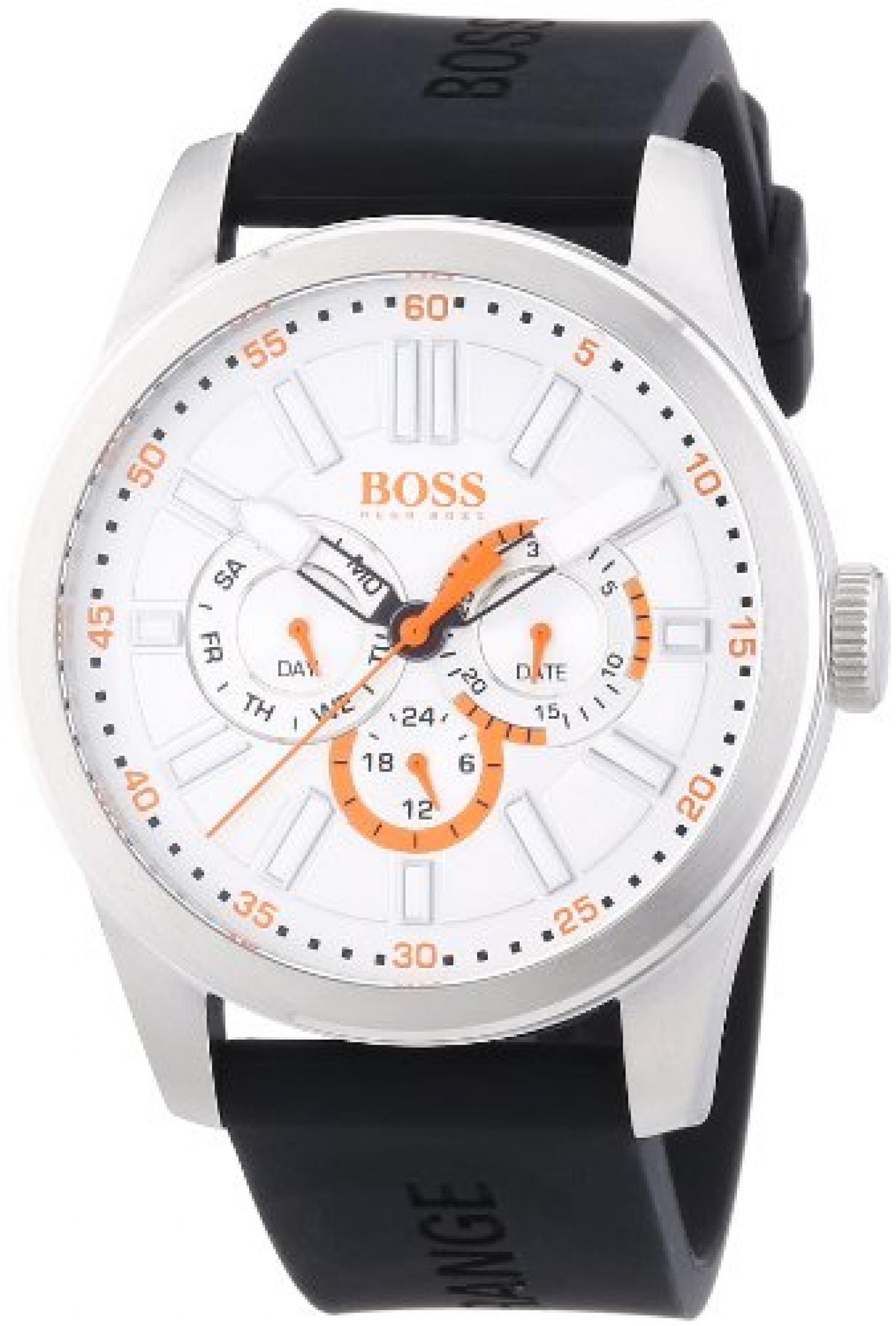 Boss Orange Herren-Armbanduhr XL Big Up Multieye Analog Quarz Silikon 1512934 