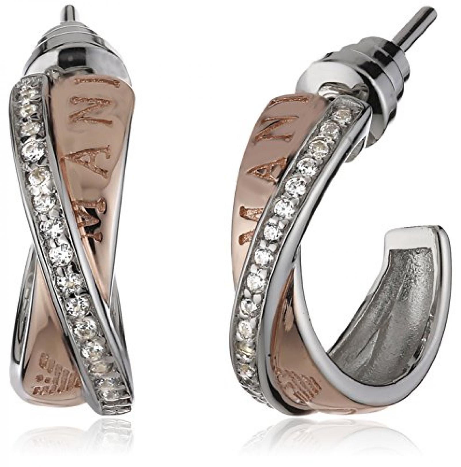 Emporio Armani Damen-Ohrstecker 925 Sterling Silber Zirkonia weiß EG3122221 Emporio Armani Damen-Ohrstecker 925 Sterling Silber Zirkonia weiß EG3122221