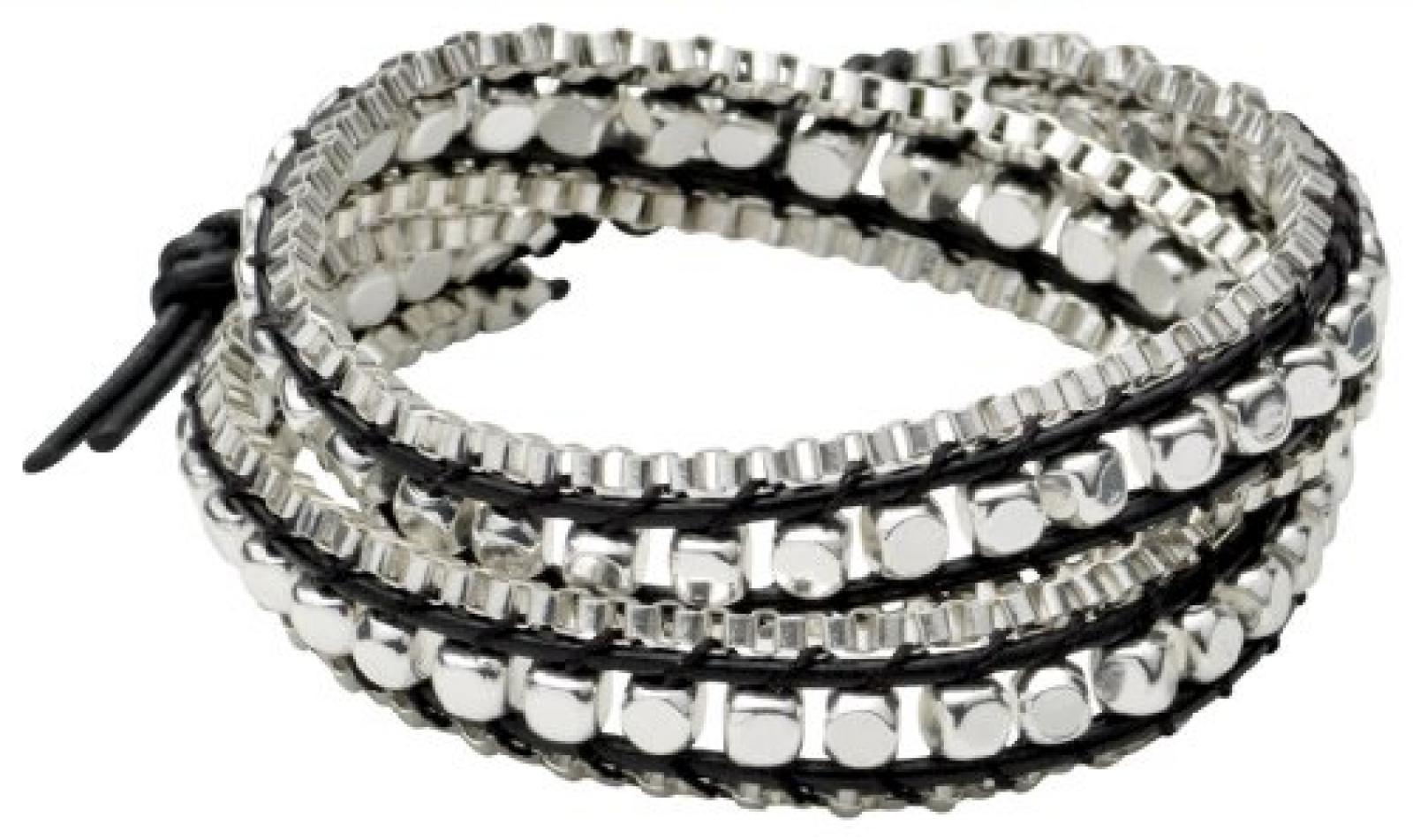 Pilgrim Jewelry Damen Armband Messing Leder Spring bracelets 29141602 