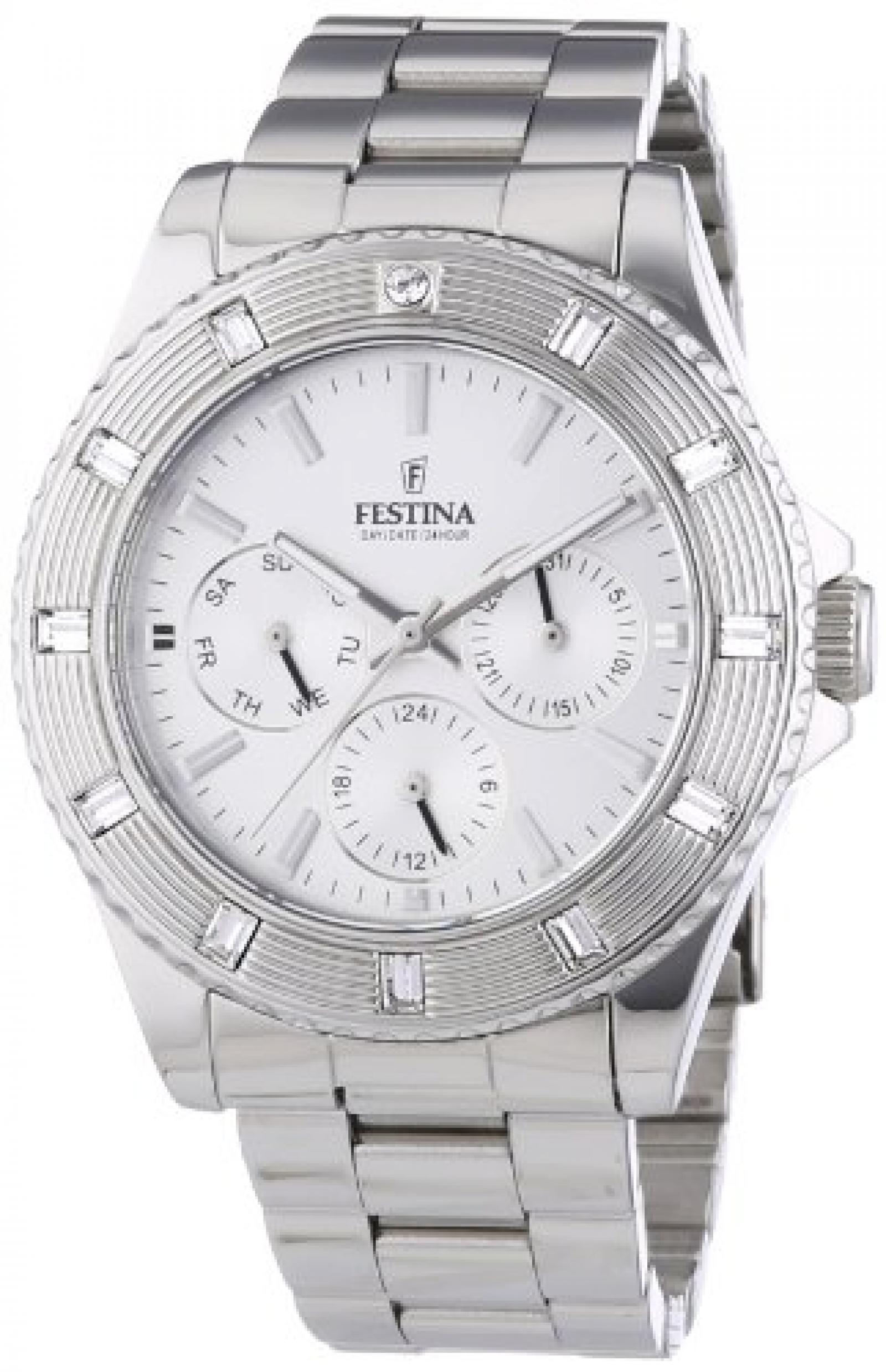 Festina Damen-Armbanduhr Vendome Analog Quarz Edelstahl F16697/1 