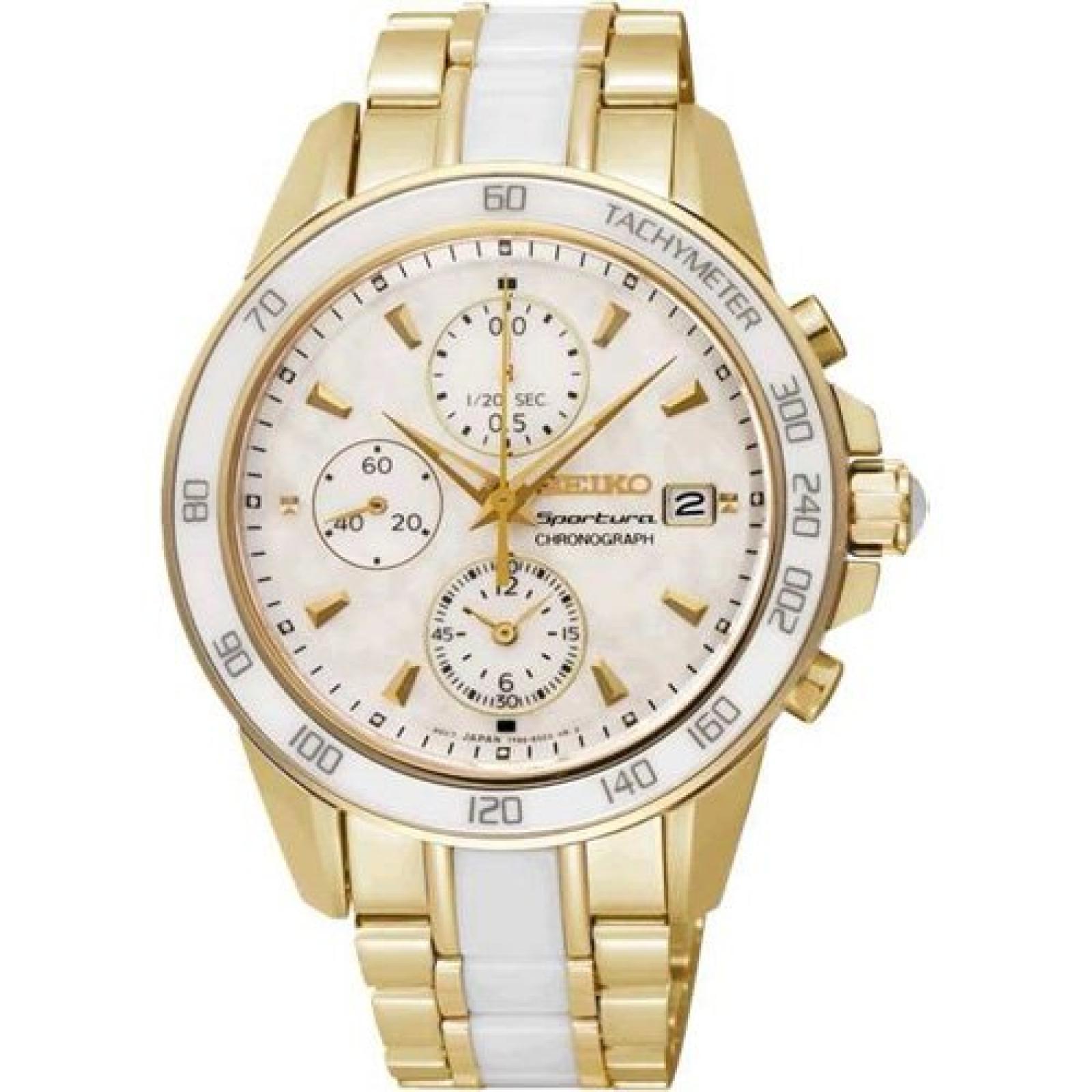 Uhr Seiko Sportura Sndx02p1 Damen Weiß Uhr Seiko Sportura Sndx02p1 Damen Weiß