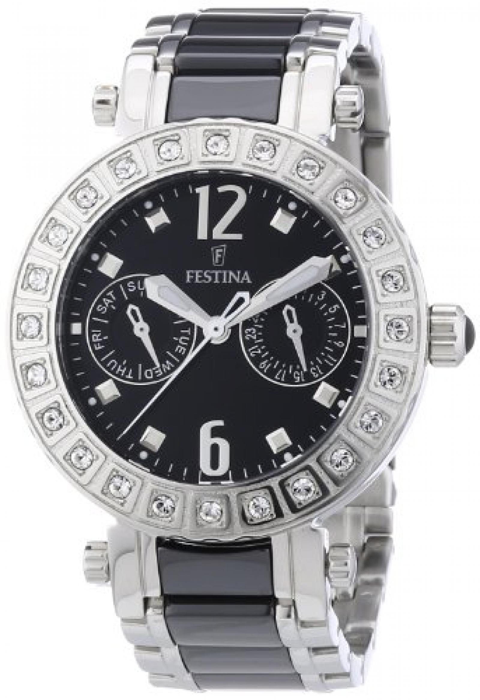 Festina Damen-Armbanduhr Trend Multifunktion Analog Quarz Keramik F16587/3 