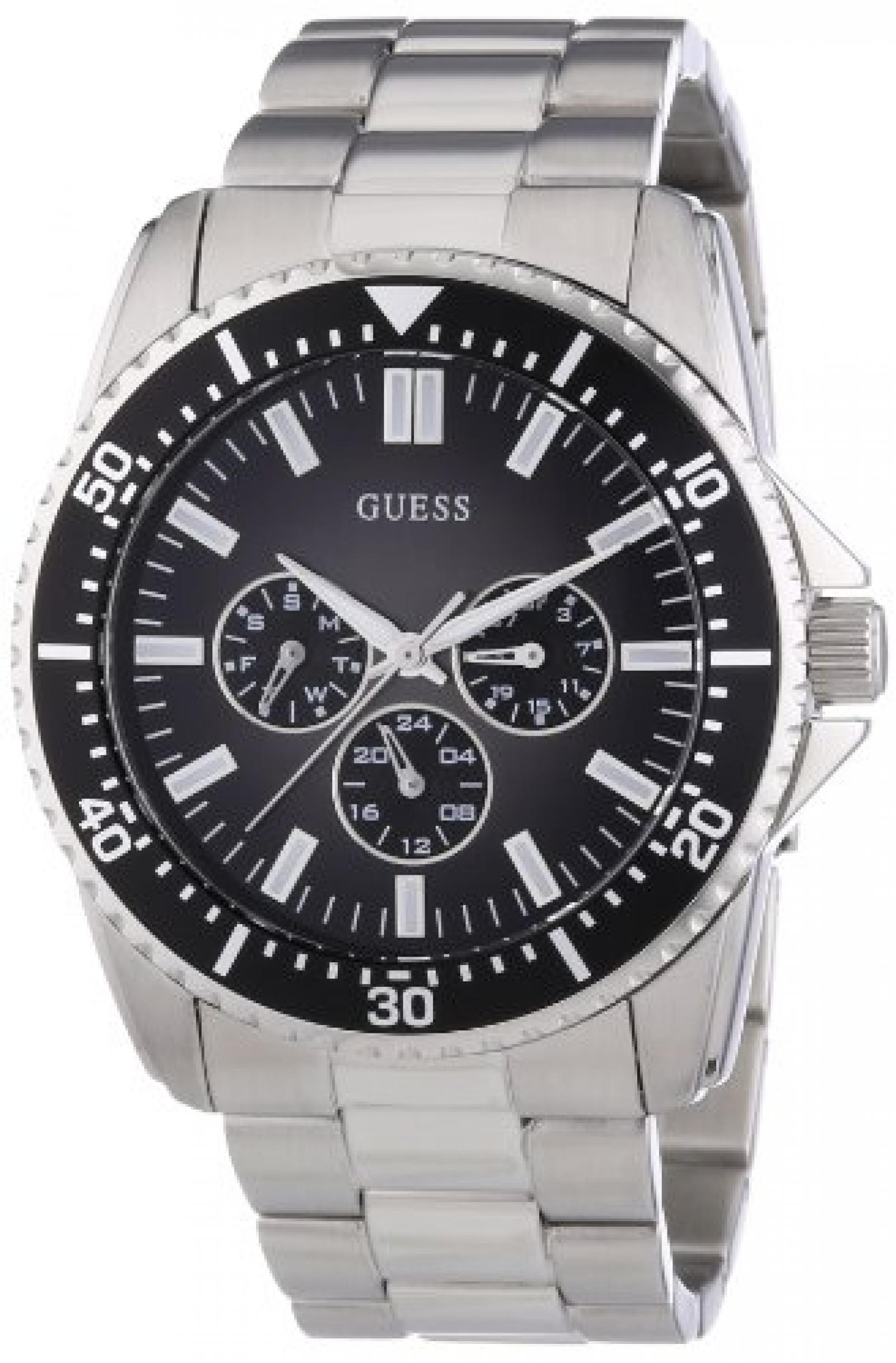 Guess Herren-Armbanduhr XL Mens Sport Analog Quarz Edelstahl W10245G4 Guess Herren-Armbanduhr XL Mens Sport Analog Quarz Edelstahl W10245G4
