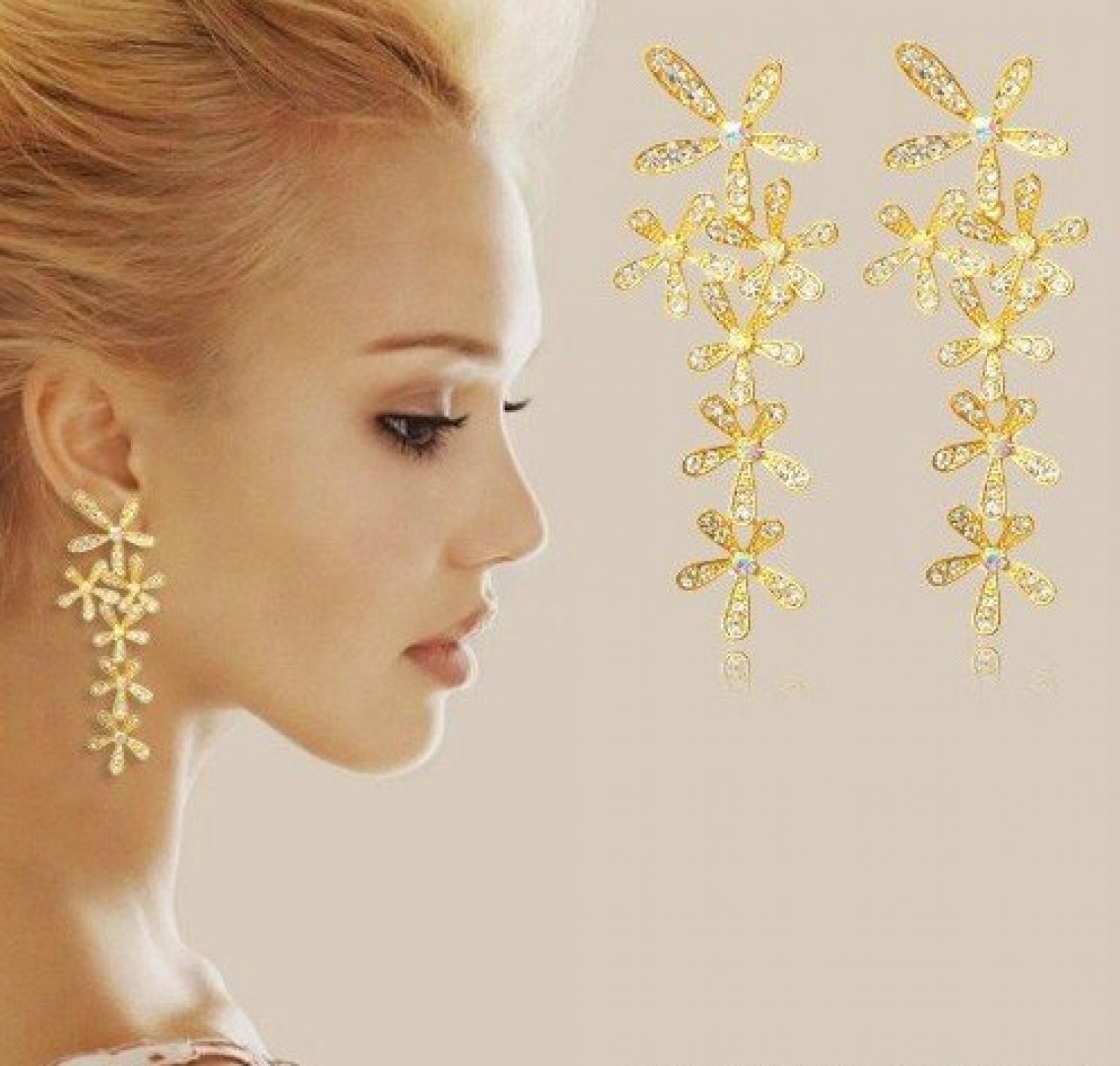 Rolicia vergoldet oder versilbert Zirkon Kristall Ohrringe mit Swarovski Elements zu die Damen als ein besonderes Geschenk gemacht Rolicia vergoldet oder versilbert Zirkon Kristall Ohrringe mit Swarovski Elements zu die Damen als ein besonderes Geschenk gemacht